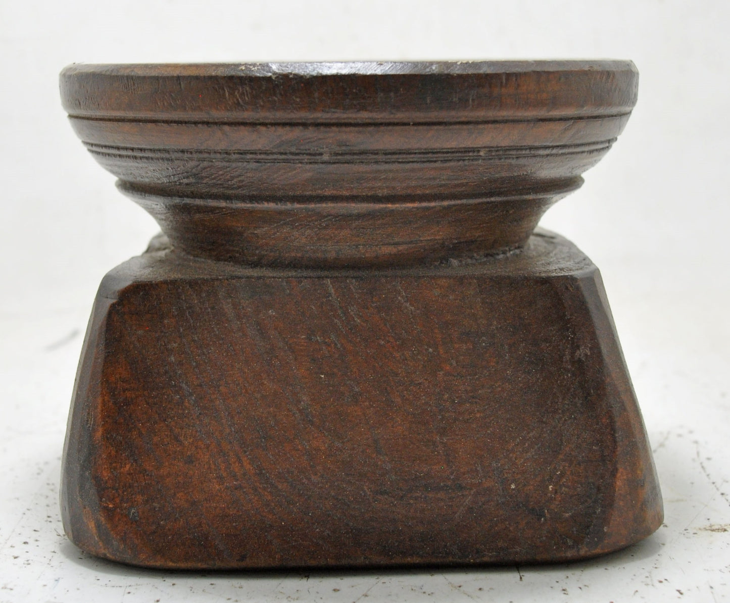 Antique Wooden Seed Holder Bijni Candle Holder Original Old Hand Carved