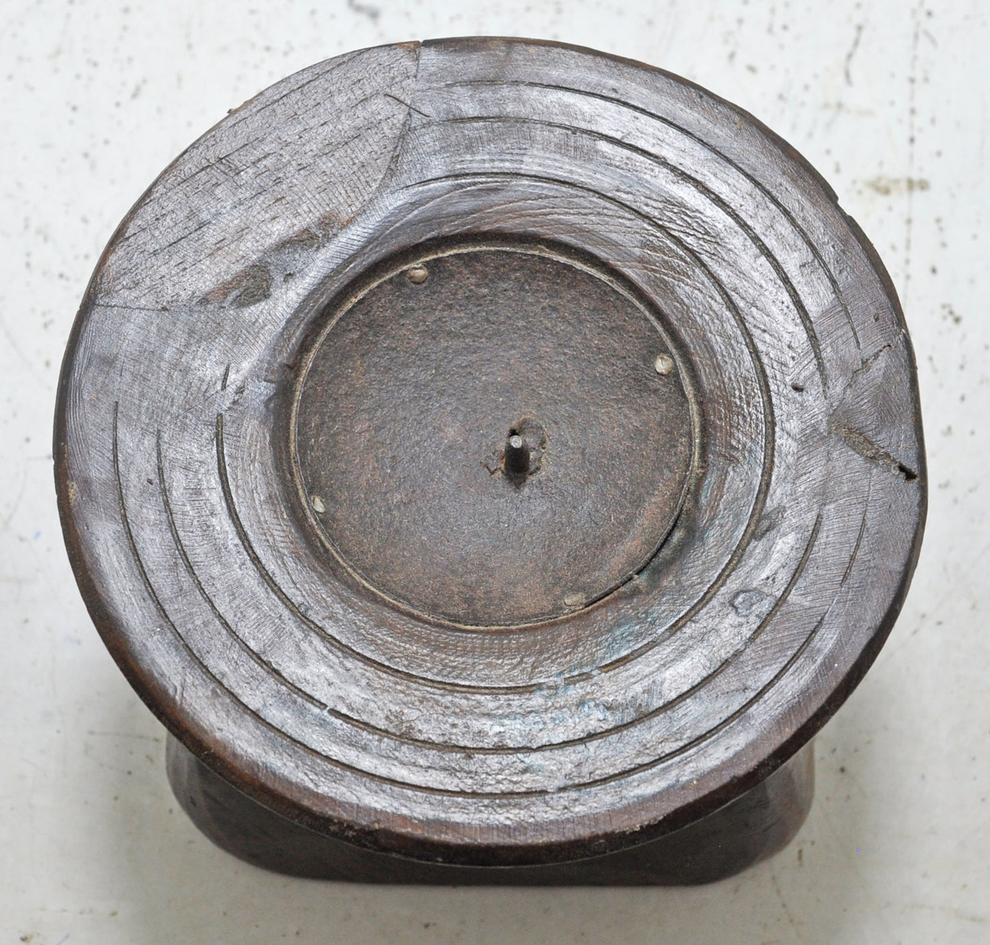 Antique Wooden Seed Holder Bijni Candle Holder Original Old Hand Carved