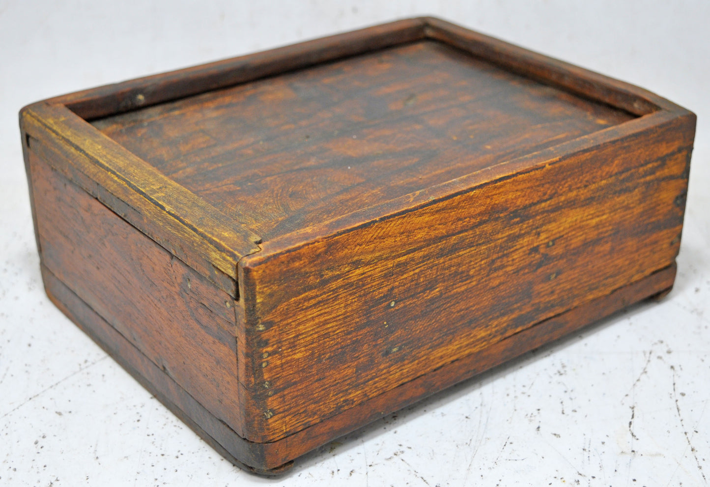 Vintage Wooden Kitchenware Spice Box Original Old Hand Crafted