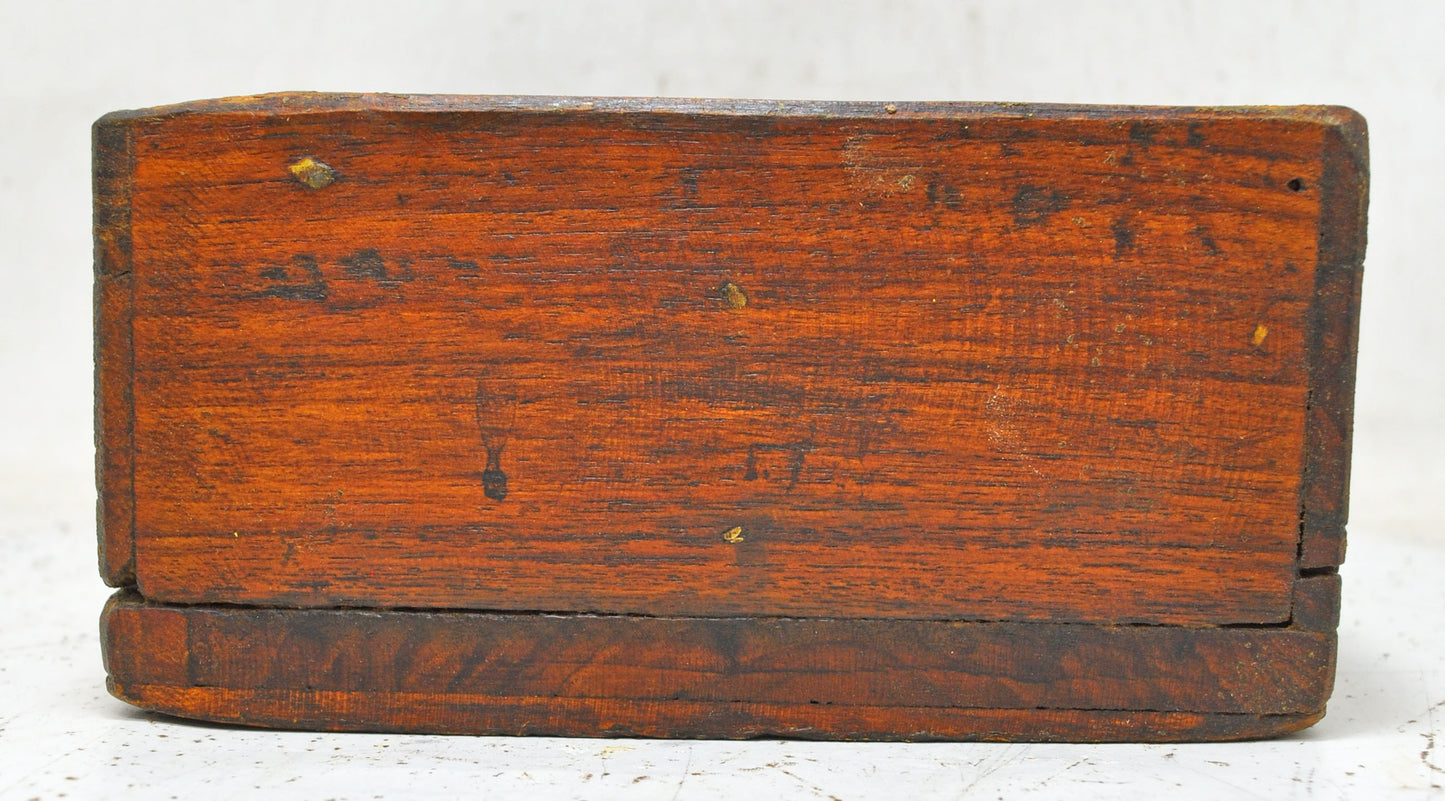 Vintage Wooden Kitchenware Spice Box Original Old Hand Crafted