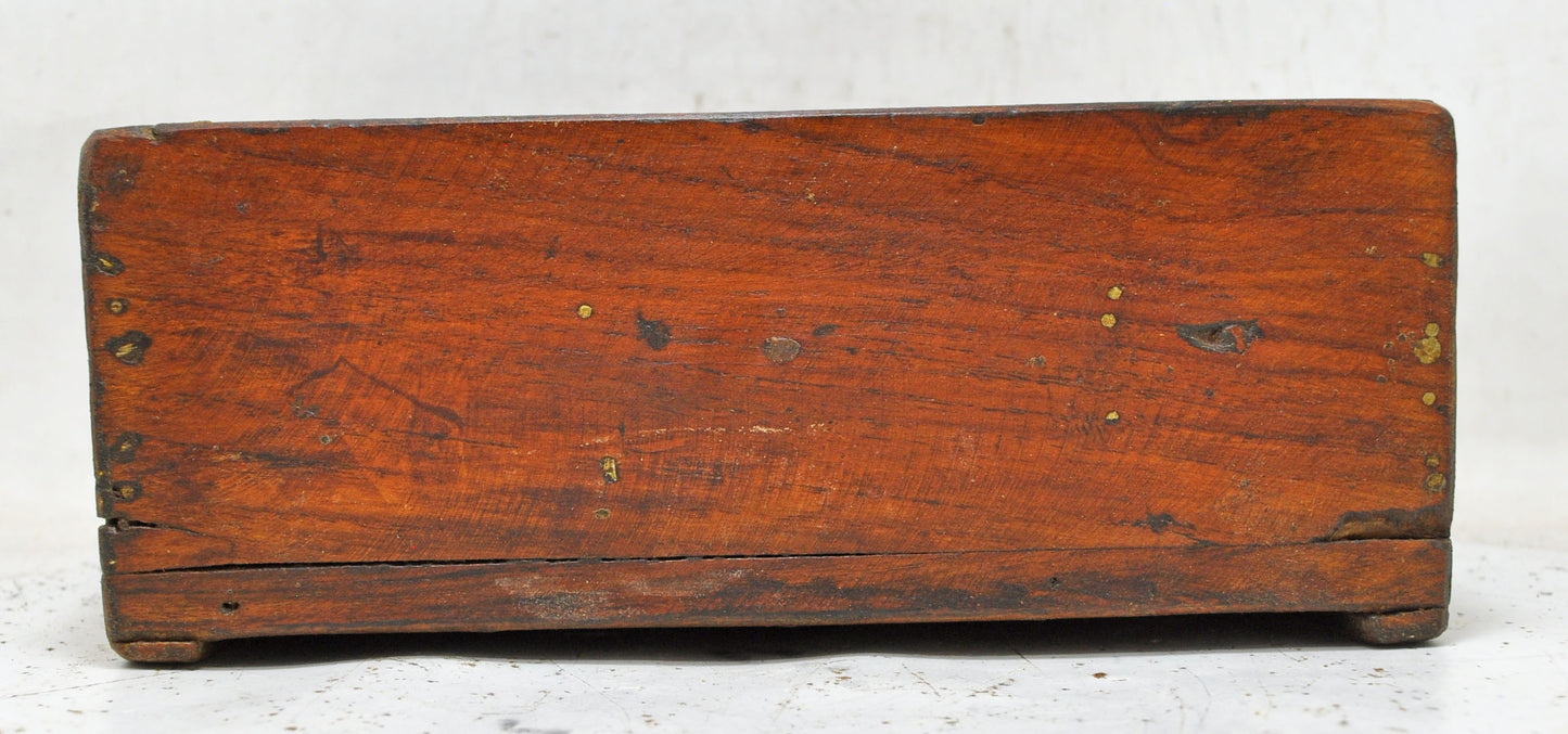 Vintage Wooden Kitchenware Spice Box Original Old Hand Crafted