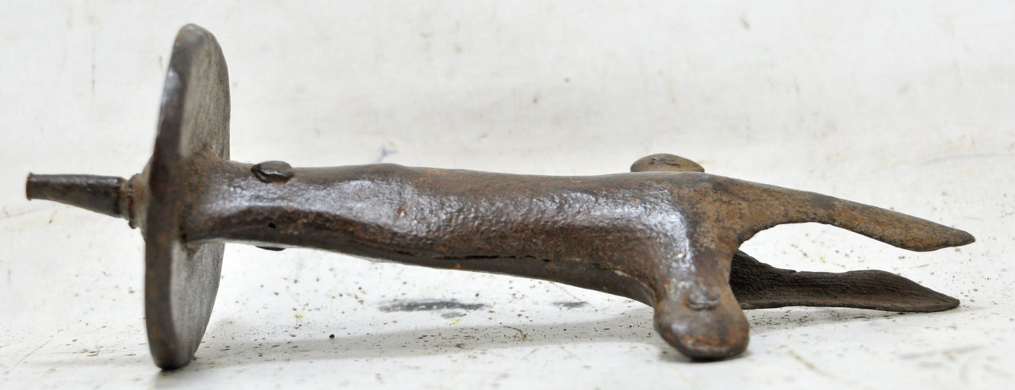 Antique Iron Sword Hilt Handle Original Old Hand Crated Engraved