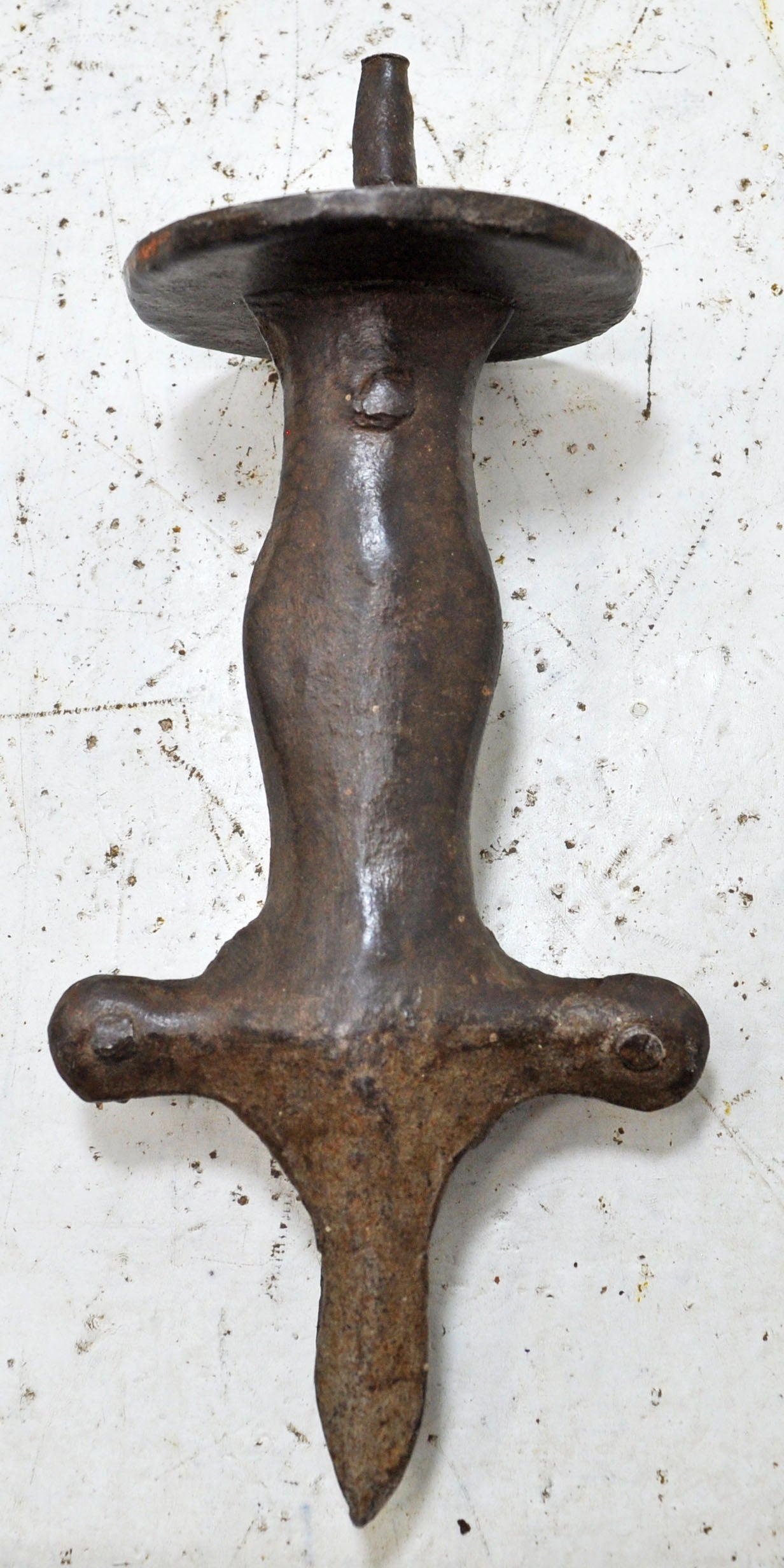 Antique Iron Sword Hilt Handle Original Old Hand Crated Engraved