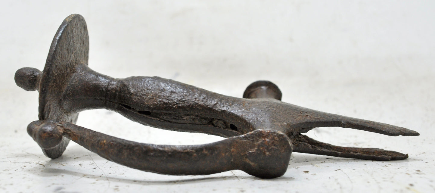 Antique Iron Sword Hilt Handle Original Old Hand Crated Engraved