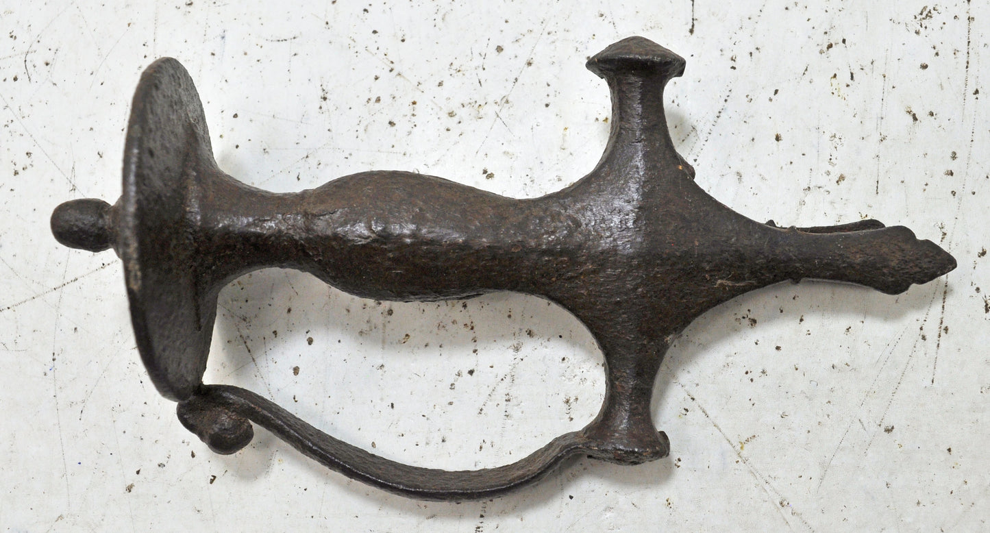 Antique Iron Sword Hilt Handle Original Old Hand Crated Engraved
