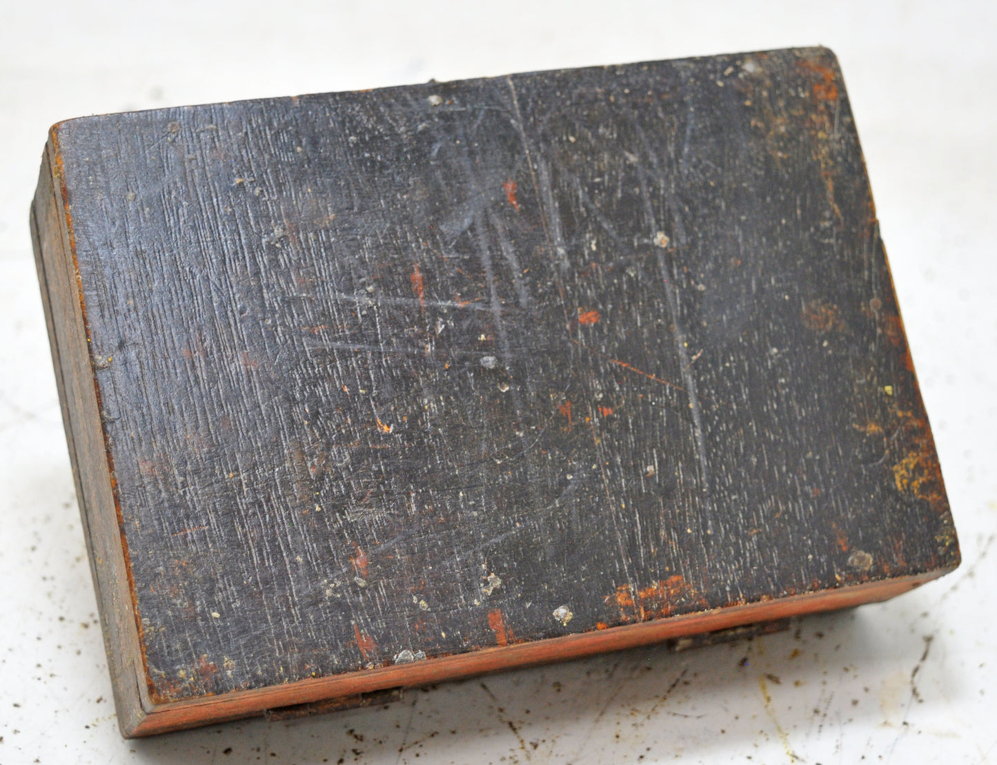 Vintage Wooden Dome Shaped Storage Box Original Old Hand Crafted Fine Painted