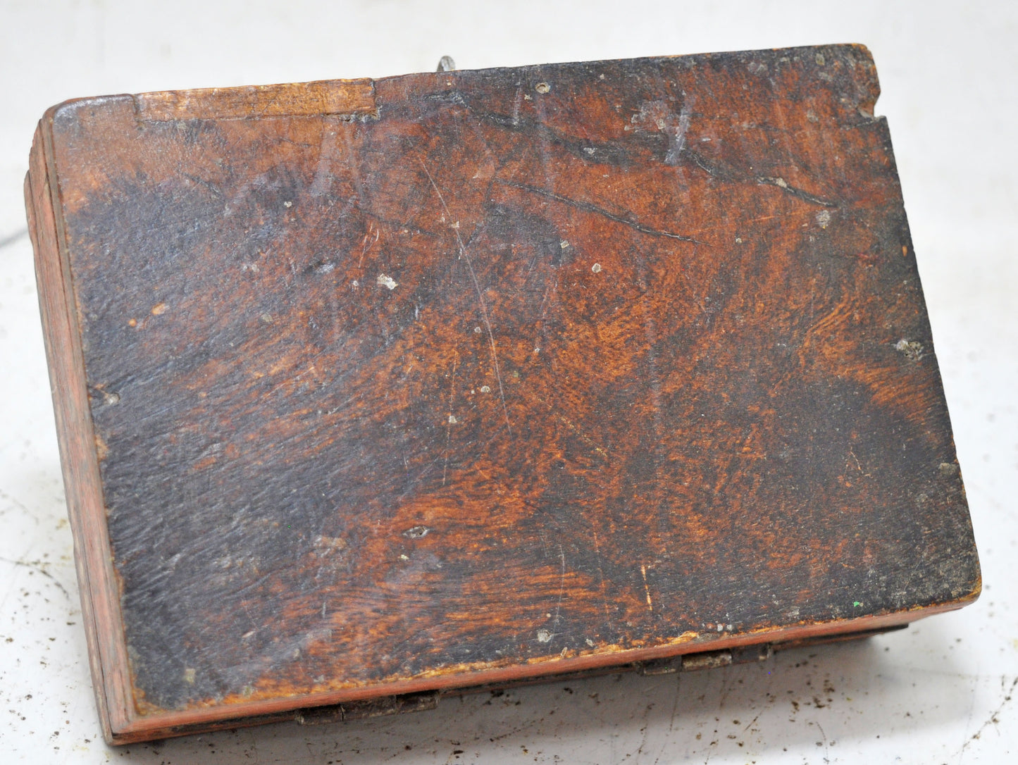 Vintage Wooden Dome Shaped Storage Box Original Old Hand Crafted Fine Painted