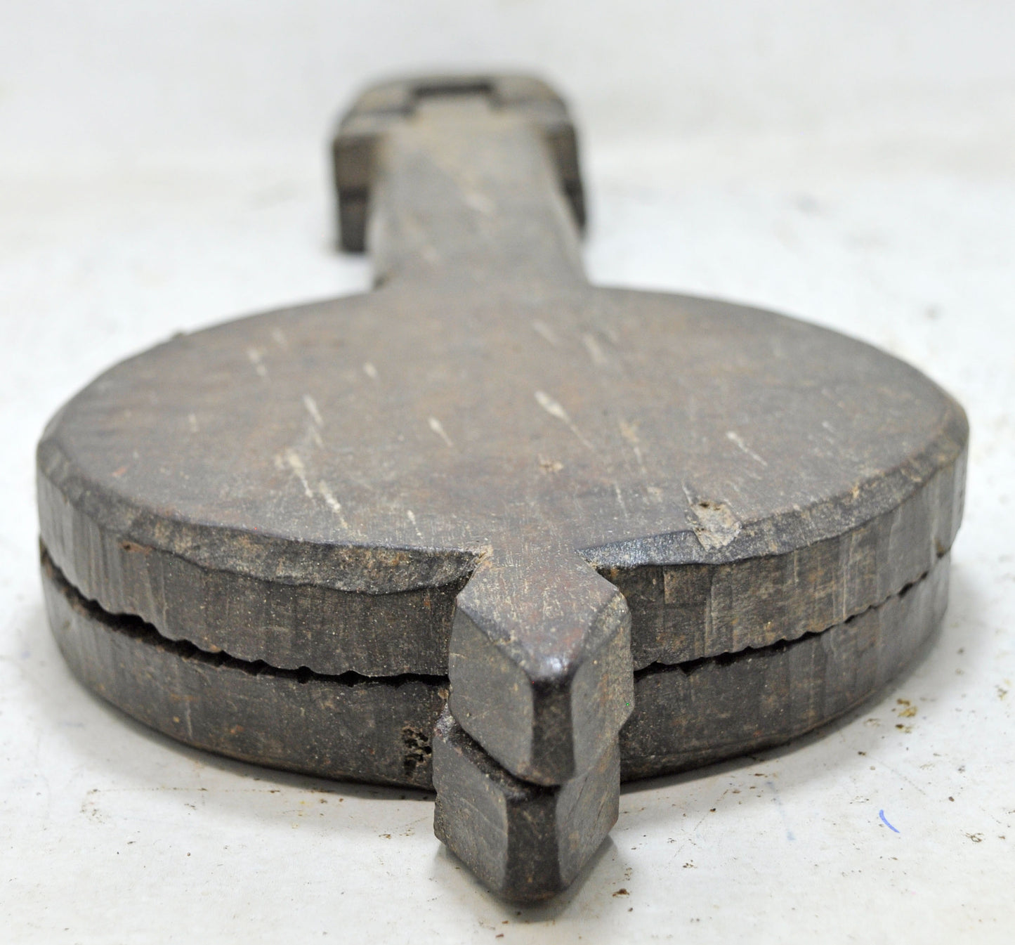 Antique Wooden Long Kitchenware Sweet Mould Original Old Hand Carved