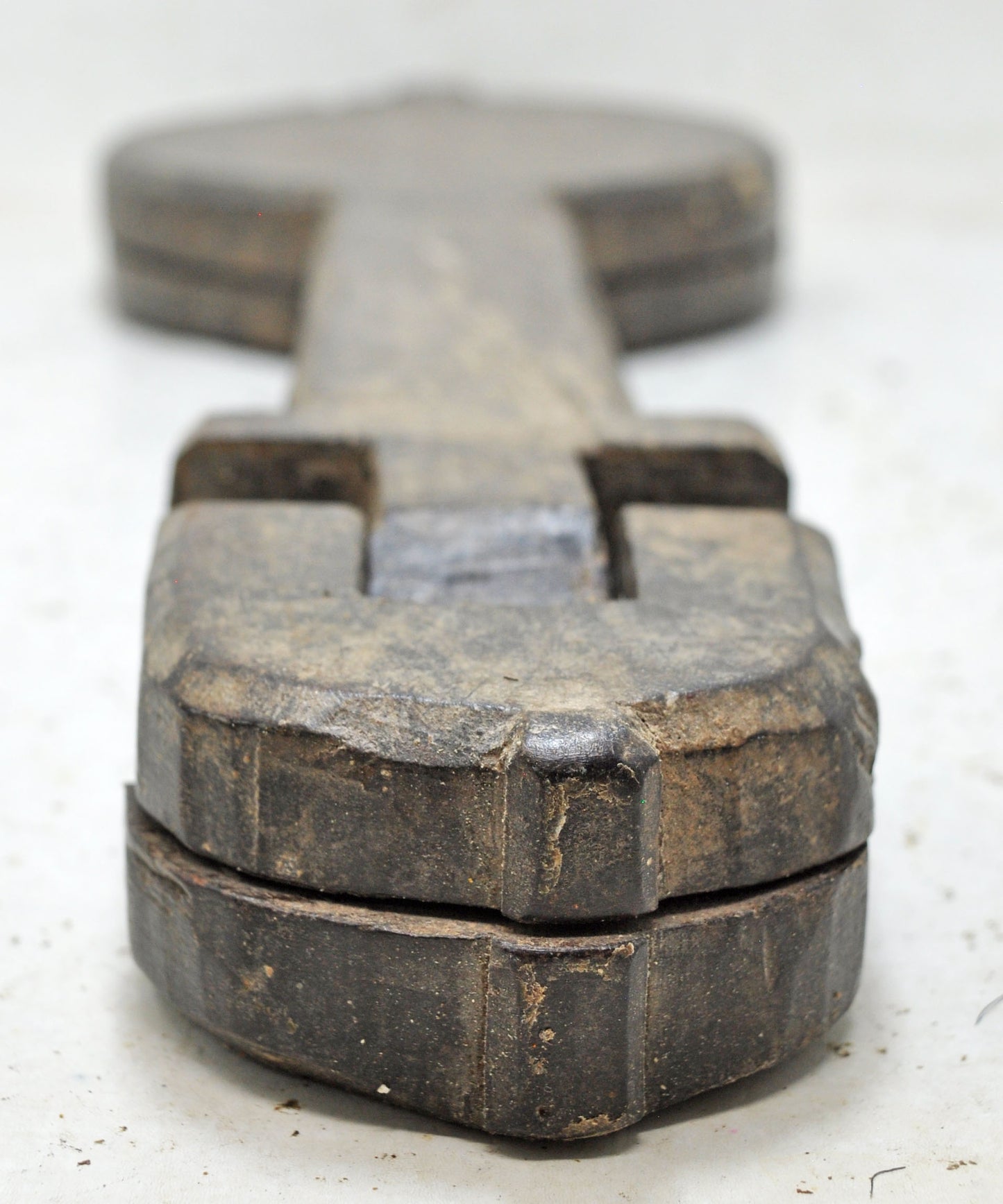 Antique Wooden Long Kitchenware Sweet Mould Original Old Hand Carved
