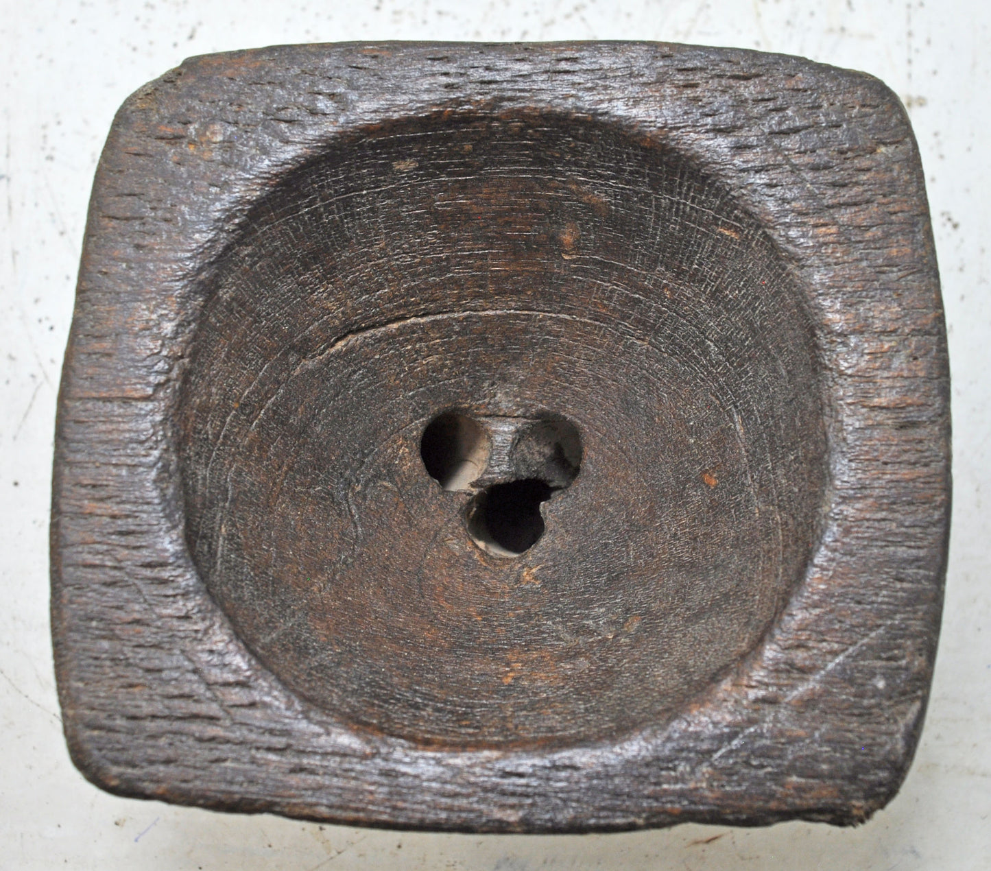 Antique Wooden Agricultural Seed Holder Bijni Original Old Hand Carved