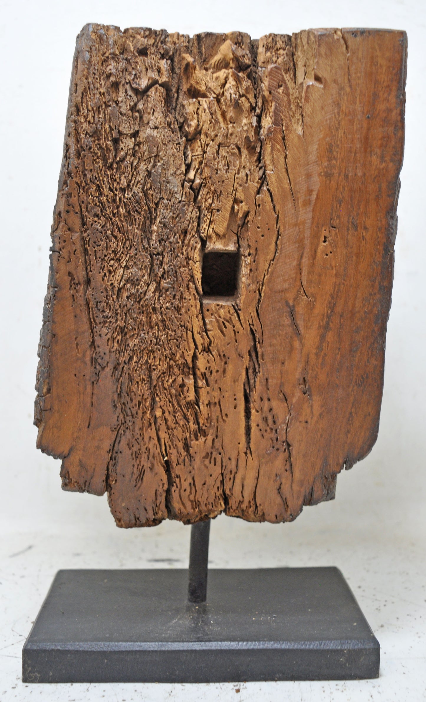 Antique Wooden Heavy Architectural Bracket on Stand Original Old Hand Carved