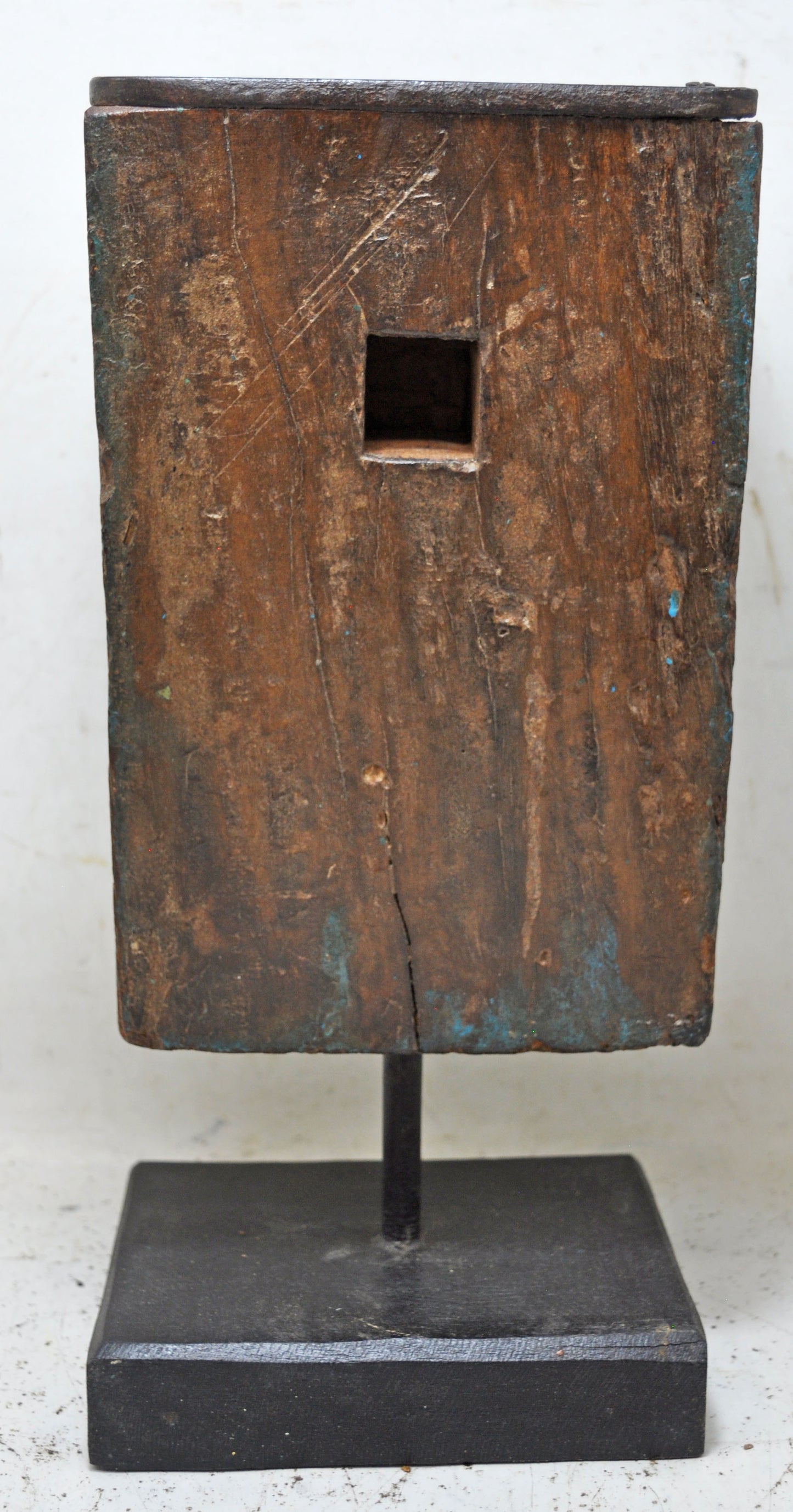 Antique Wooden Heavy Architectural Bracket on Stand Original Old Hand Carved
