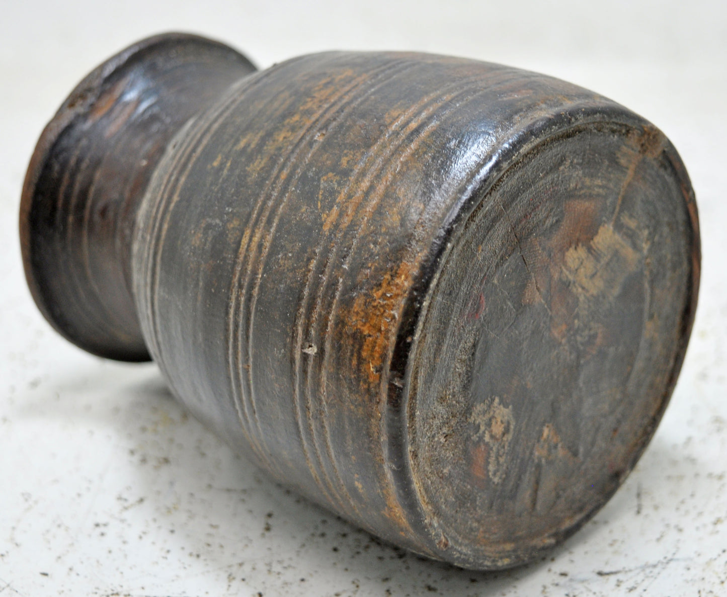 Antique Wooden Himalayan Water Pot Original Old Hand Carved