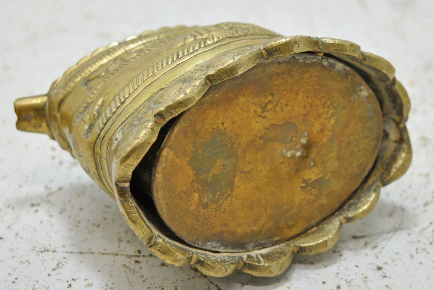 Antique Brass Fine Quality Ash Tray Bowl Original Old Hand Crafted