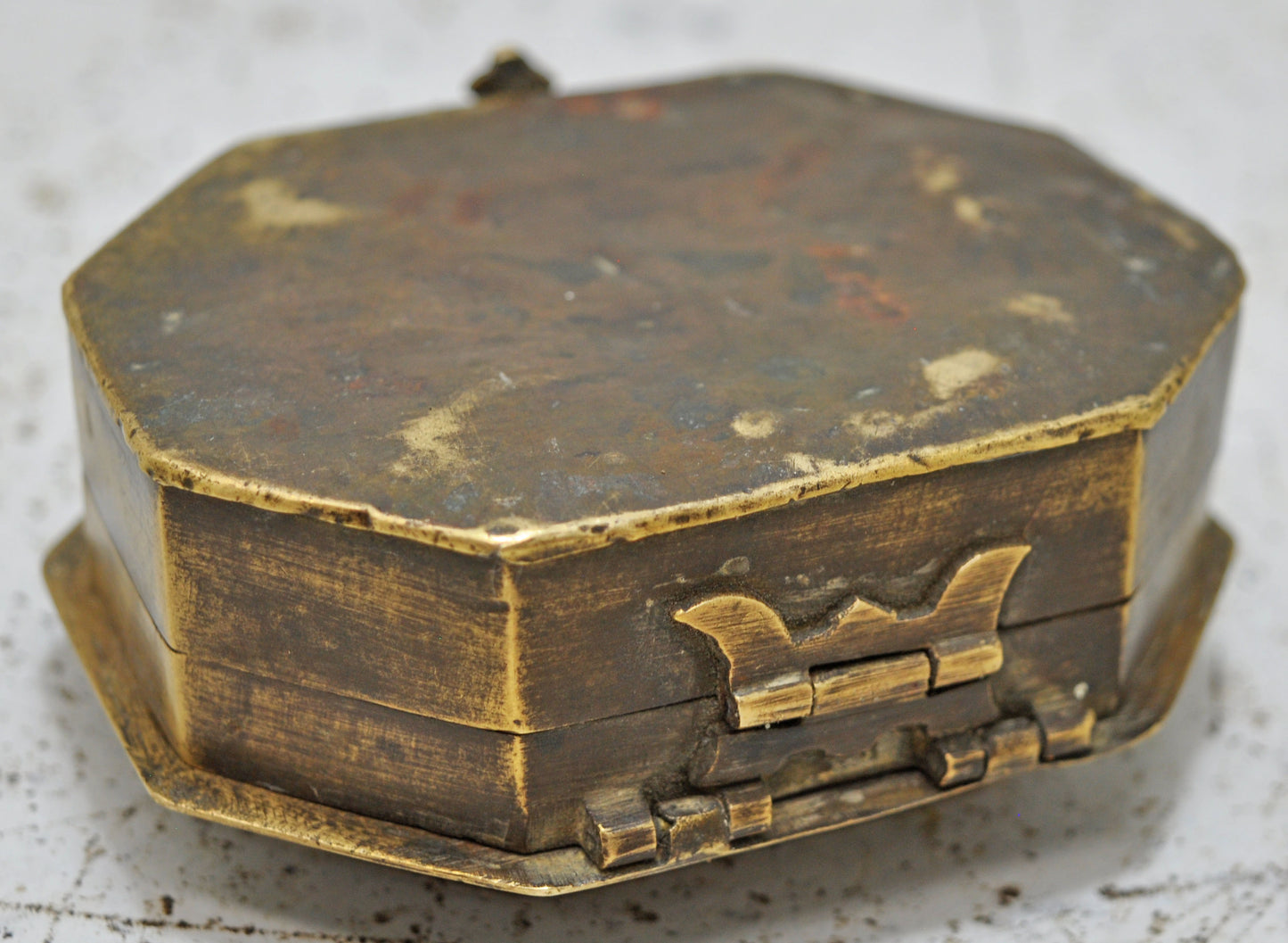 Antique Brass Betel Nuts Supari Box Original Old Hand Crafted