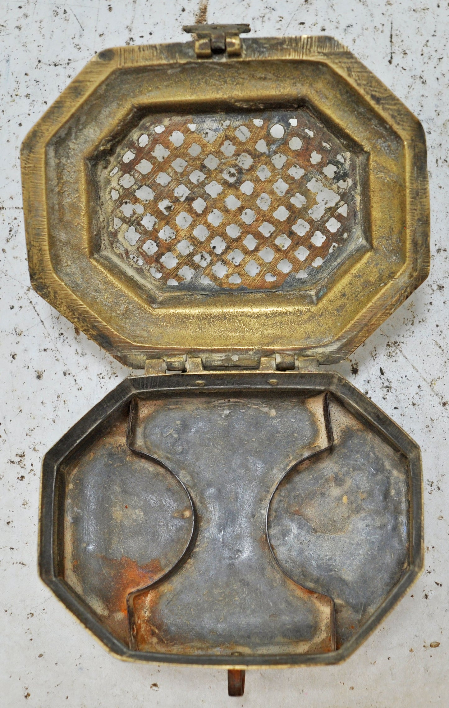 Antique Brass Betel Nuts Supari Box Original Old Hand Crafted