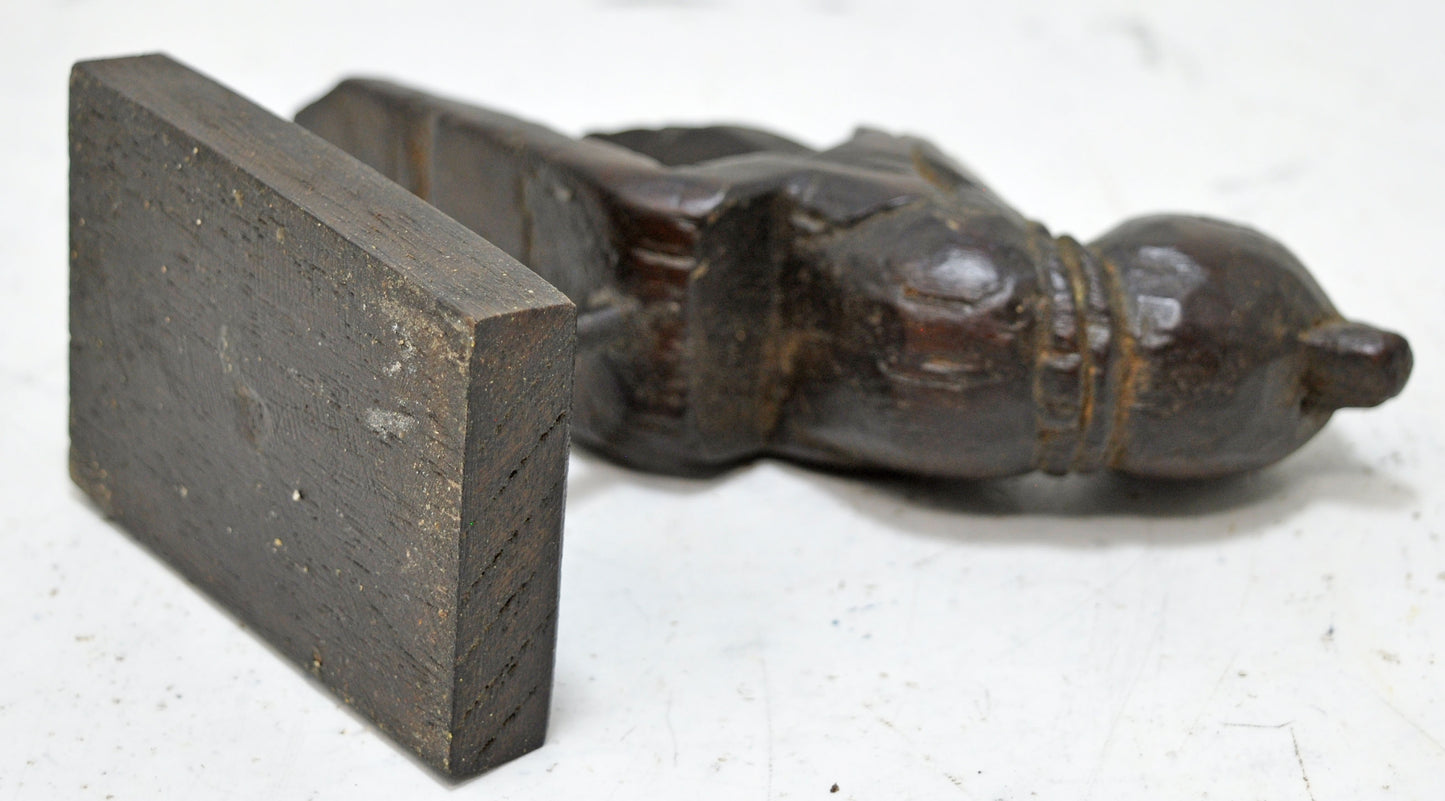 Antique Wooden Parrot Bird Figurine Original Old Hand Carved