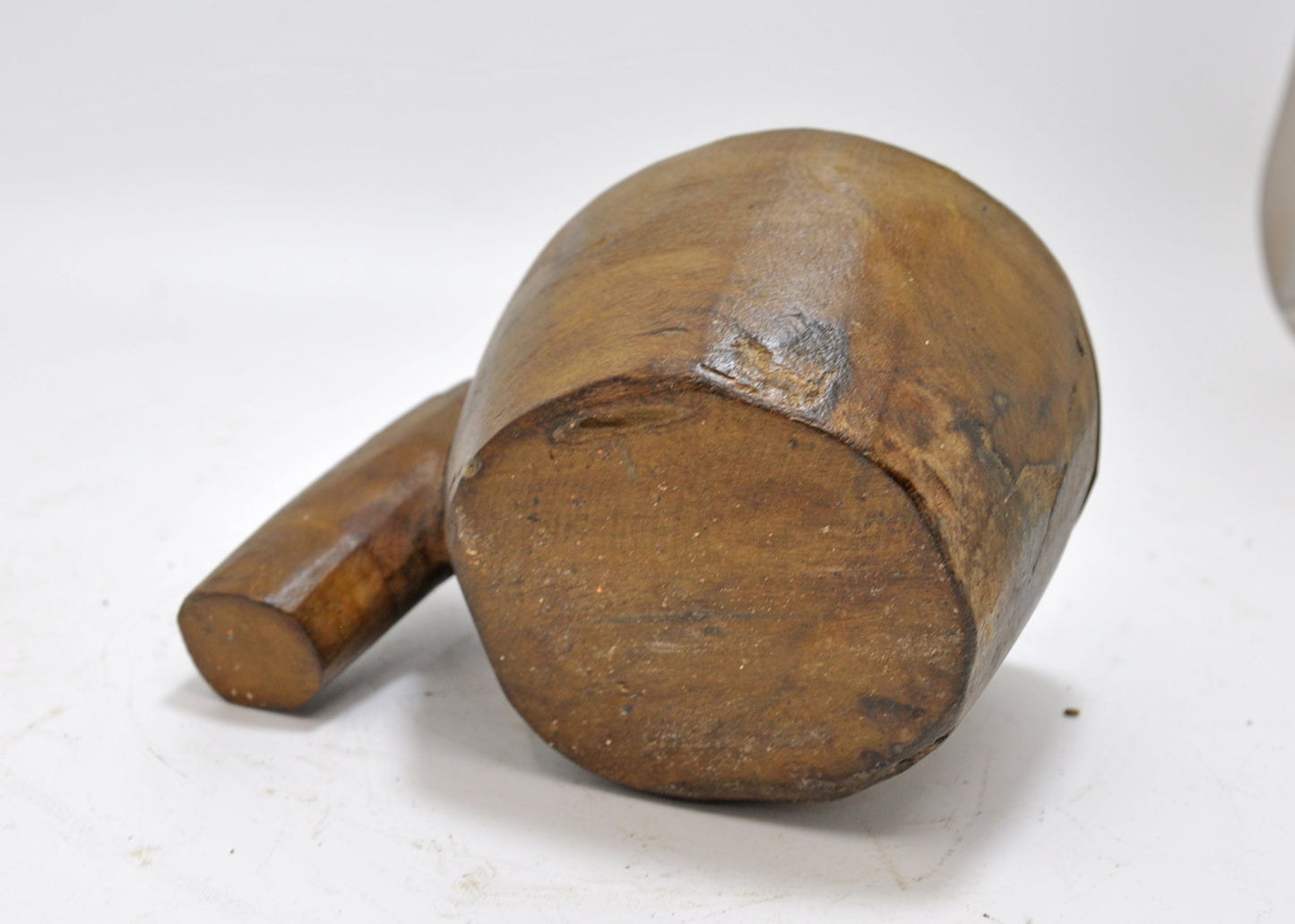 Antique Wooden Kitchenware Spice Box Original Old Hand Carved