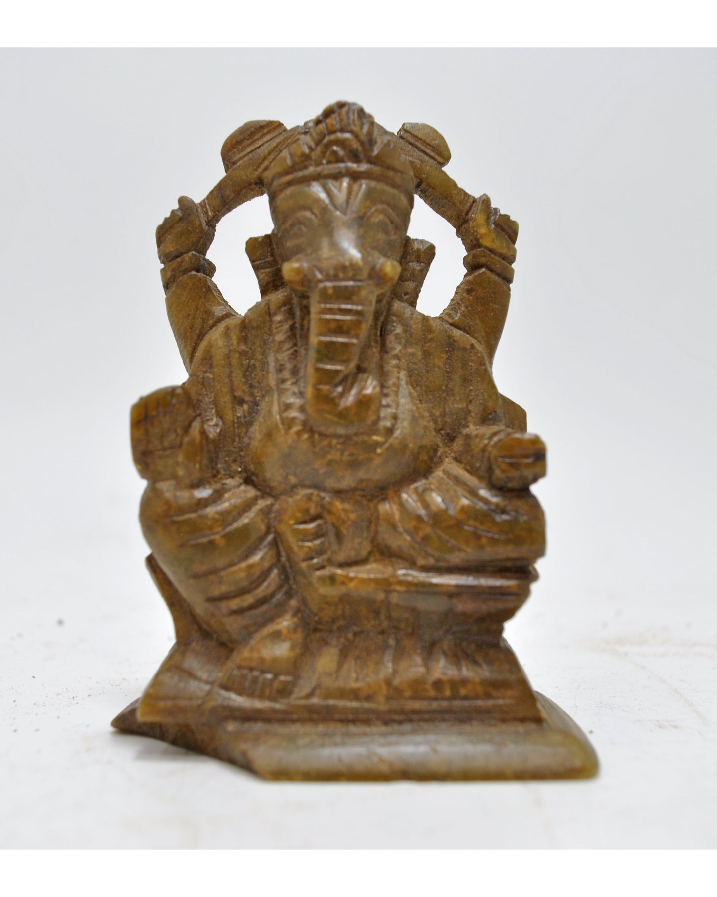 Antique Sand Stone God Ganesha Idol Figurine Original Old Hand Carved
