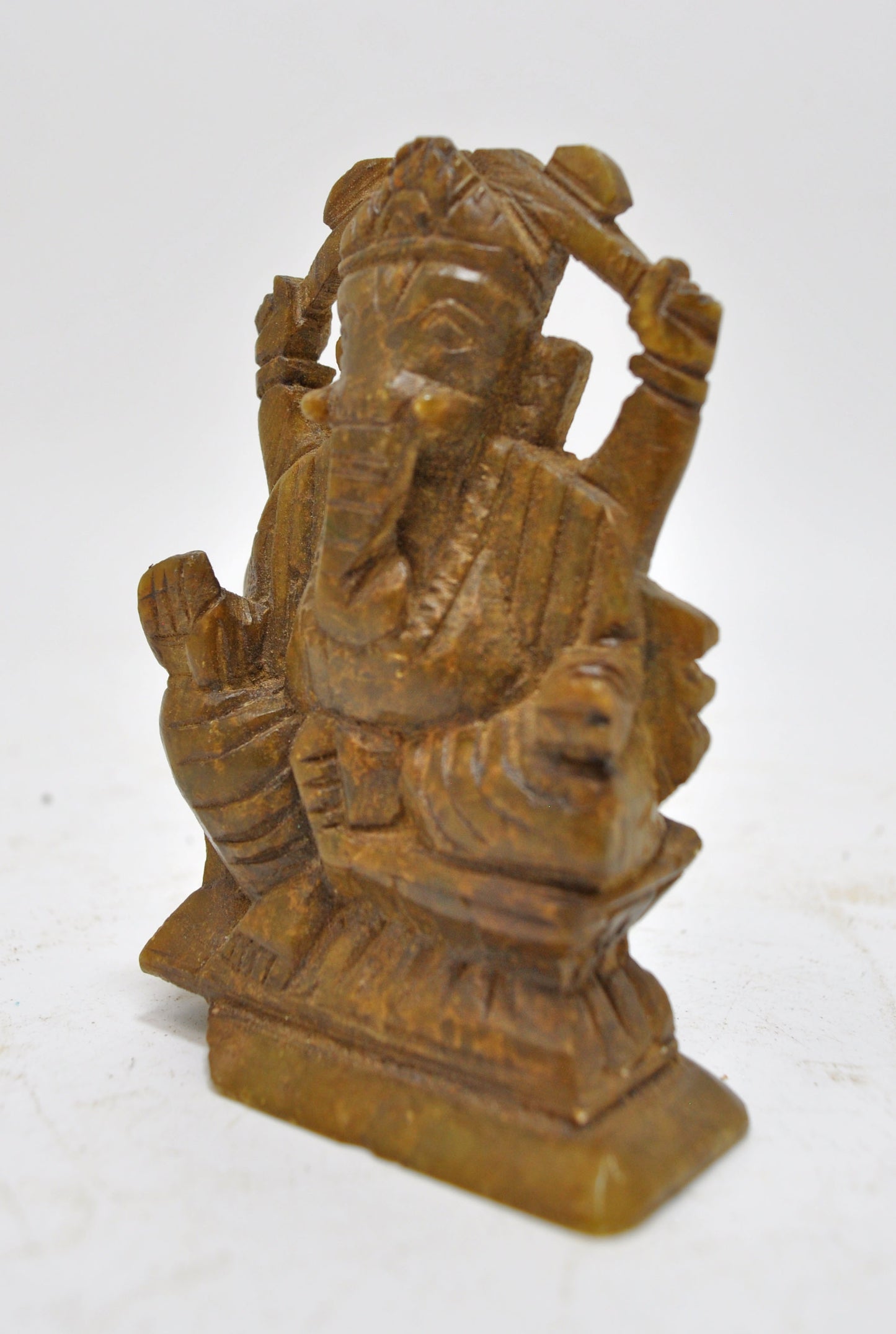 Antique Sand Stone God Ganesha Idol Figurine Original Old Hand Carved
