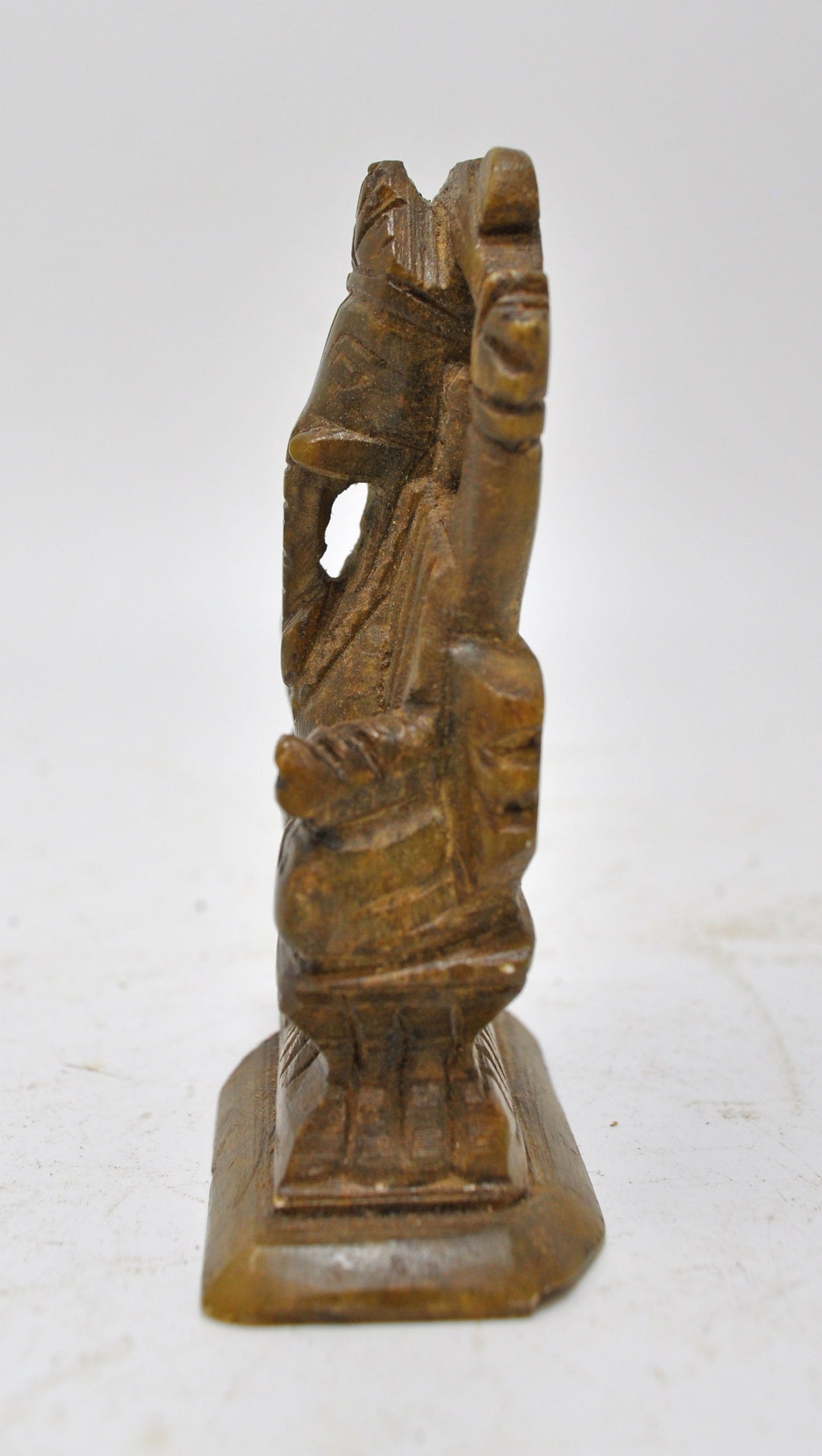 Antique Sand Stone God Ganesha Idol Figurine Original Old Hand Carved
