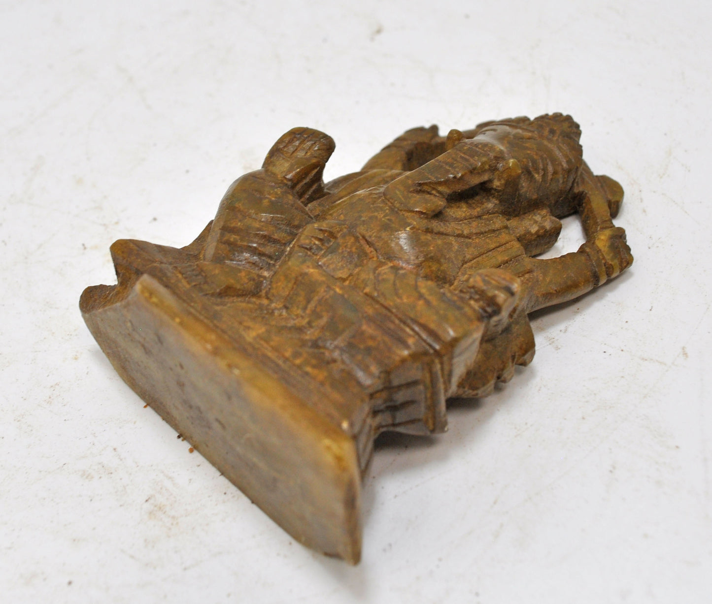 Antique Sand Stone God Ganesha Idol Figurine Original Old Hand Carved