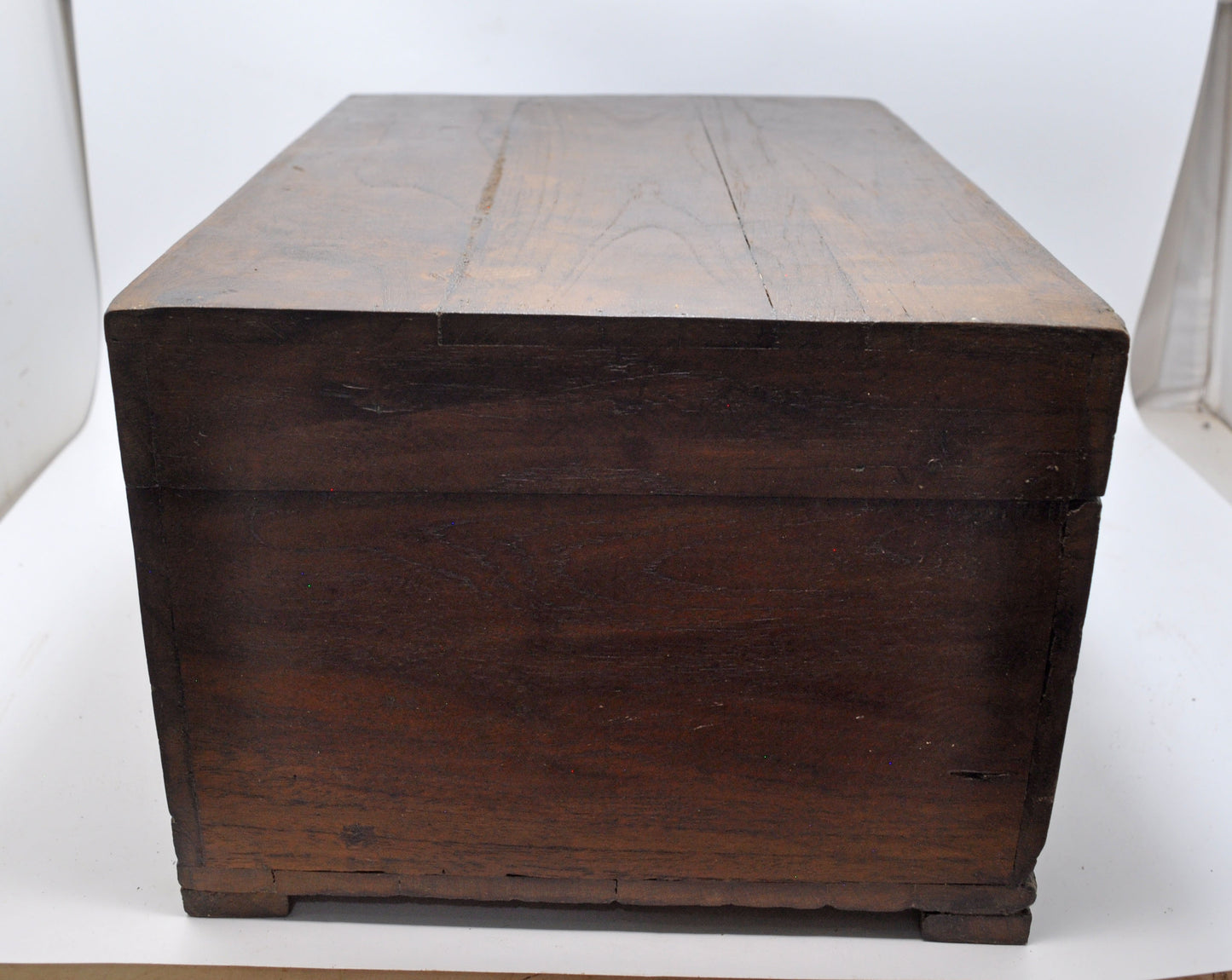 Antique Wooden Shopkeepers Cash Chest Money Box Original Old Fine Hand Crafted