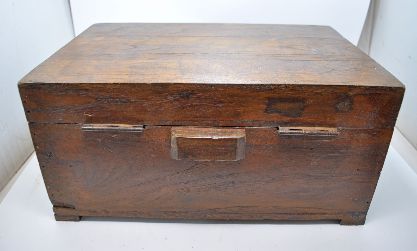 Antique Wooden Shopkeepers Cash Chest Money Box Original Old Fine Hand Crafted