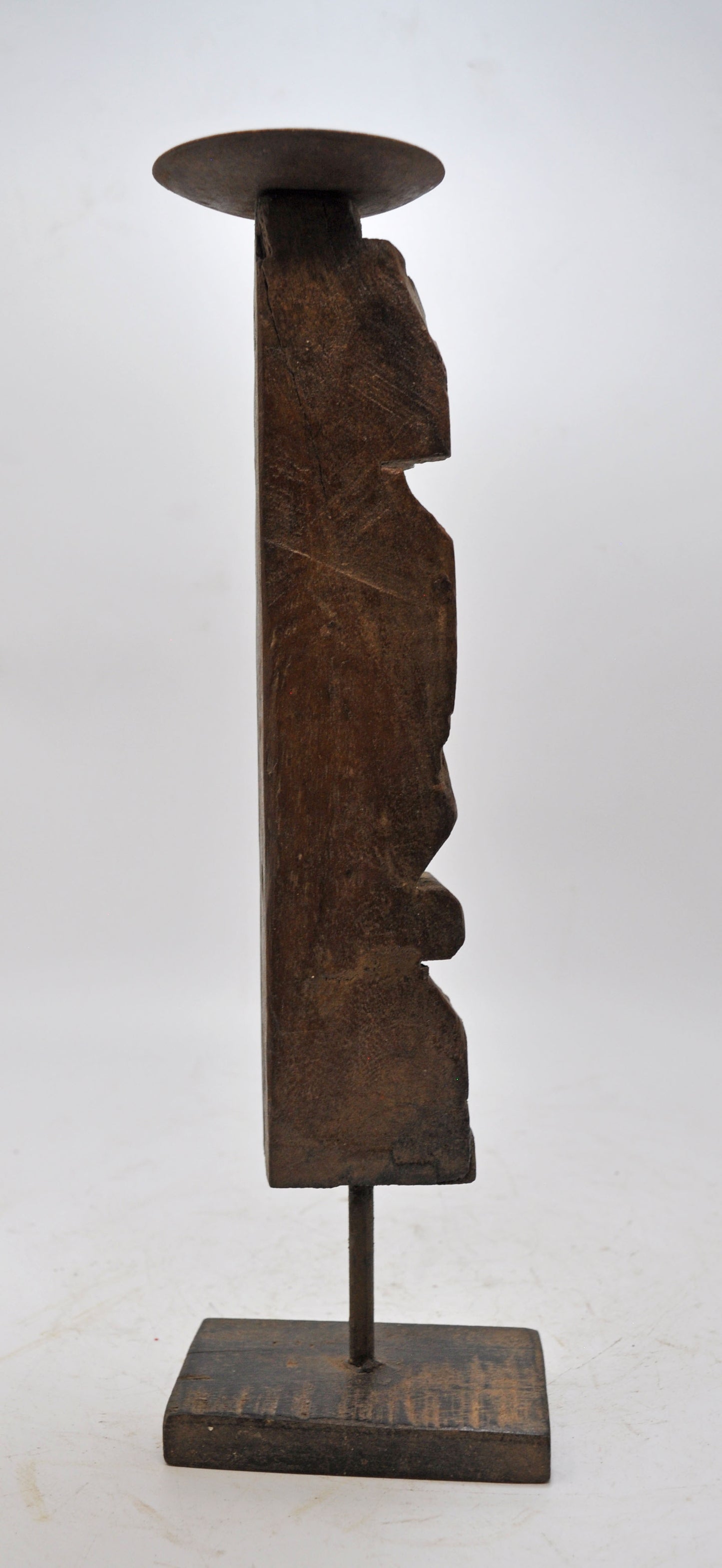 Antique Wooden Wall Bracket Carving Candle Holder Original Old Hand Carved