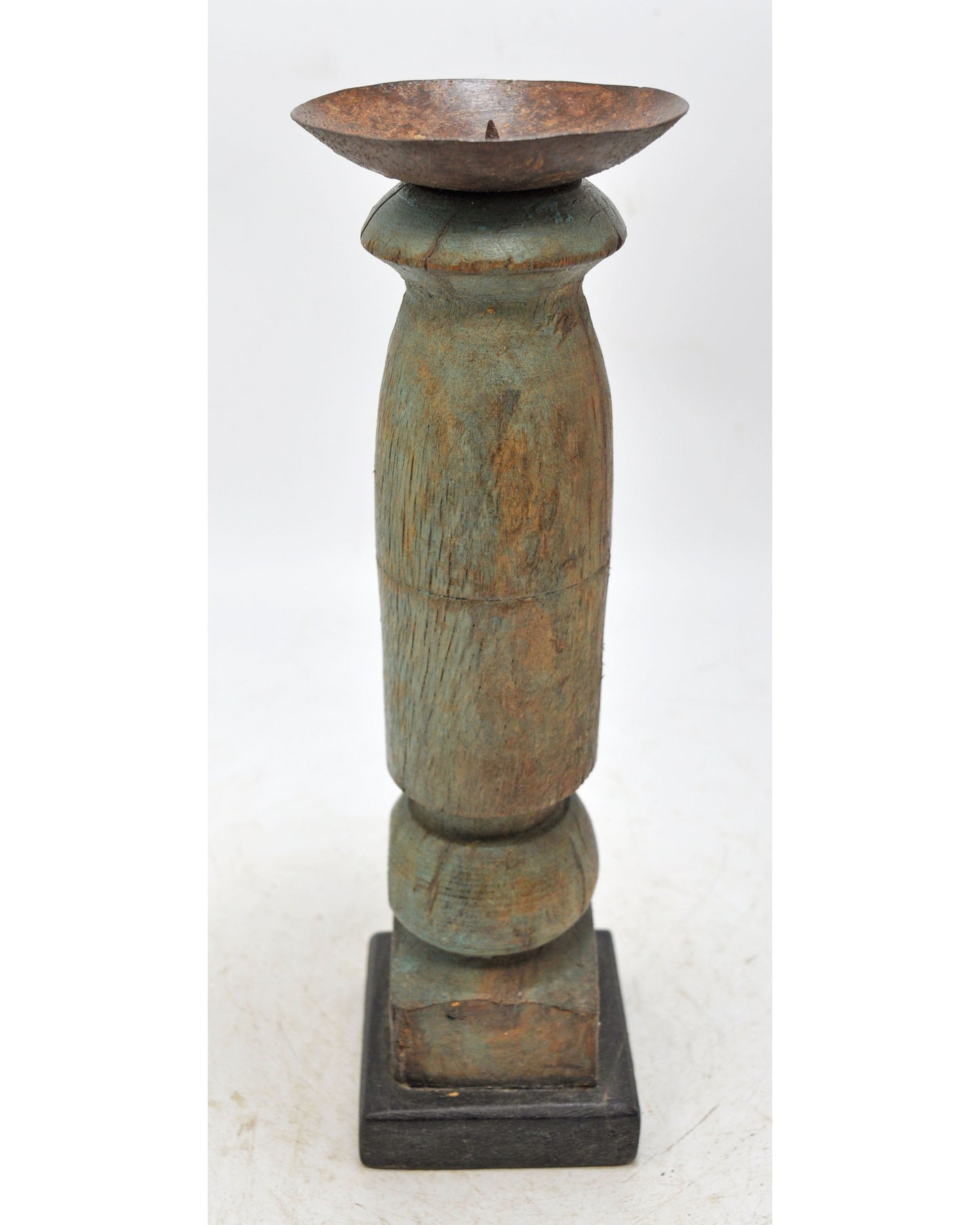 Antique Wooden Paga Candle Holder Stand Original Old Hand Crafted