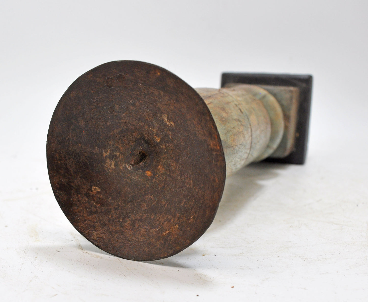 Antique Wooden Paga Candle Holder Stand Original Old Hand Crafted