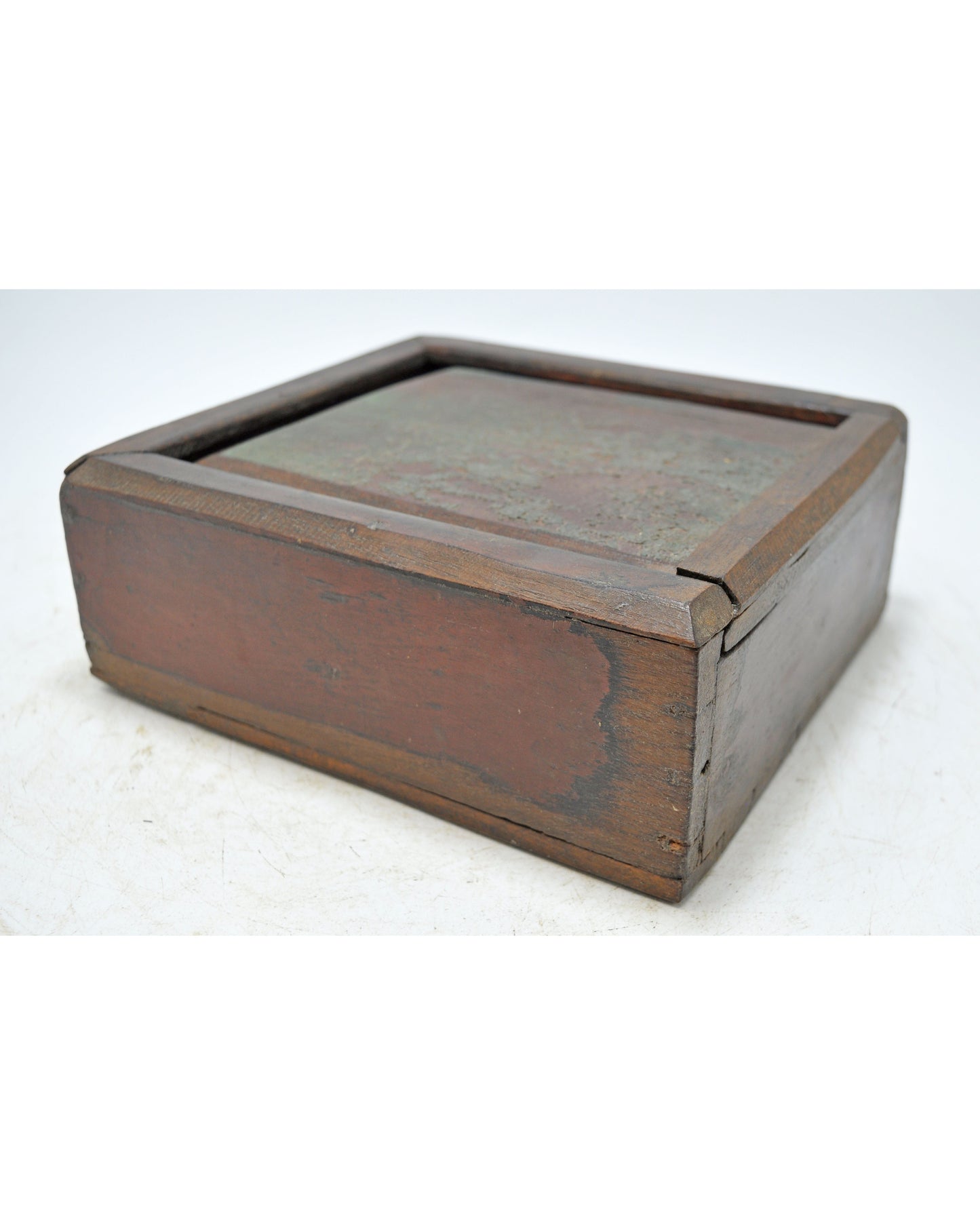 Antique Wooden Kitchenware Spice Box Original Old Hand Crafted