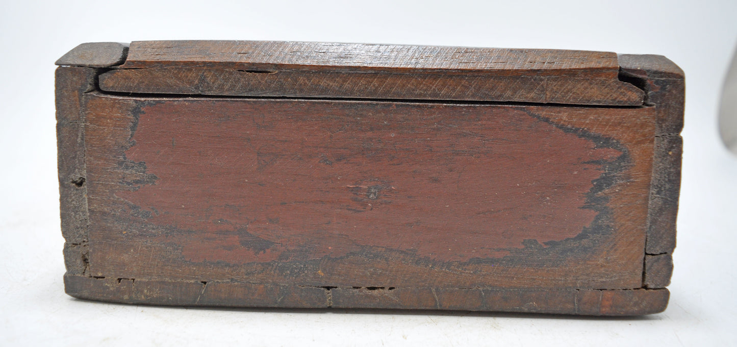 Antique Wooden Kitchenware Spice Box Original Old Hand Crafted