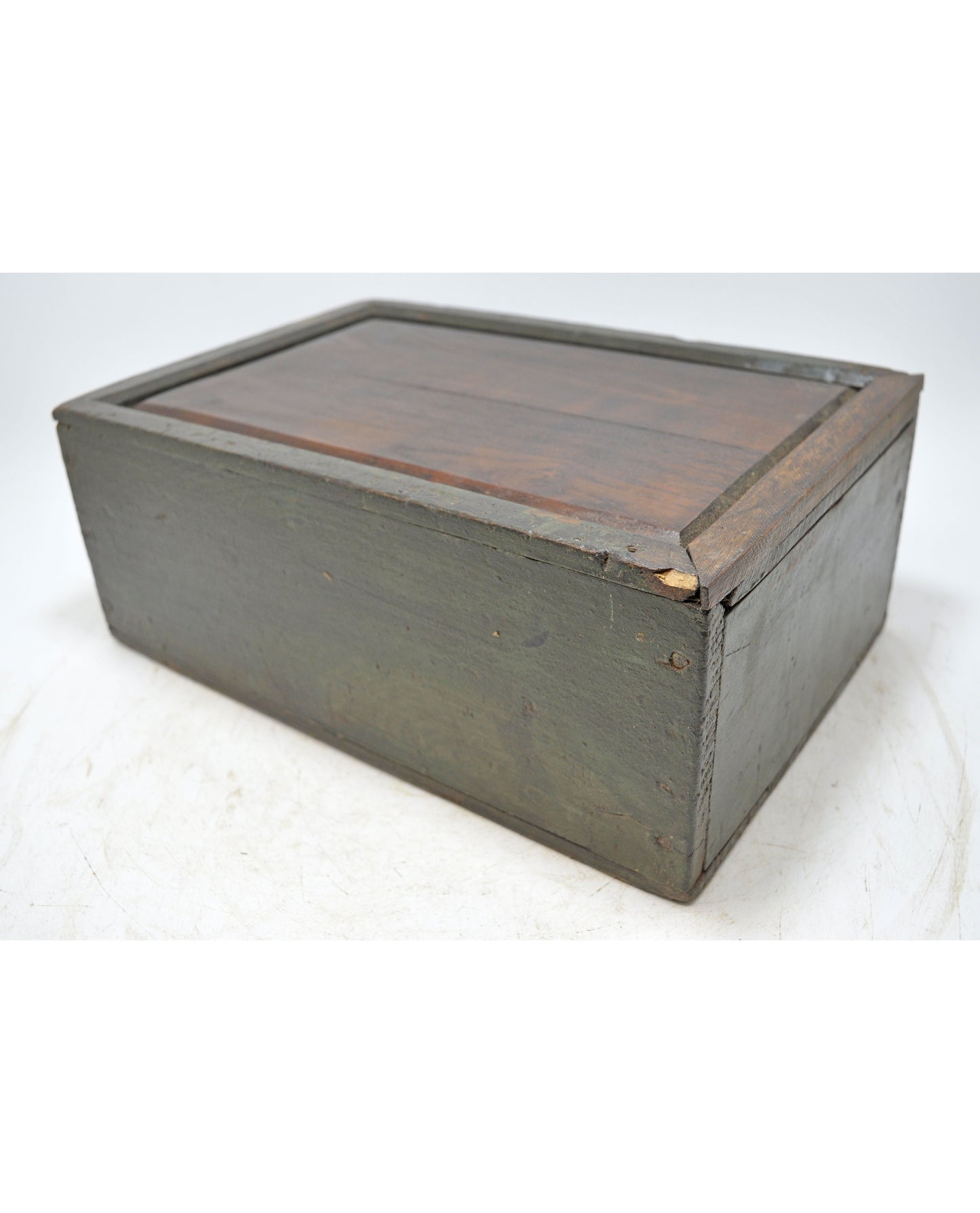 Antique Wooden Kitchenware Spice Box Original Old Hand Crafted