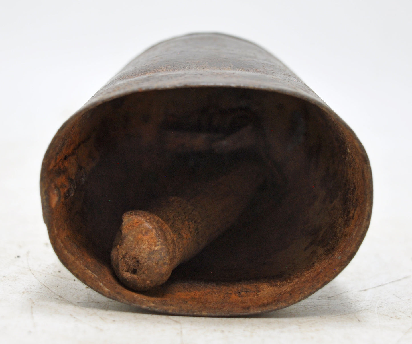 Antique Iron Animals Cow Bell Original Old Hand Crafted