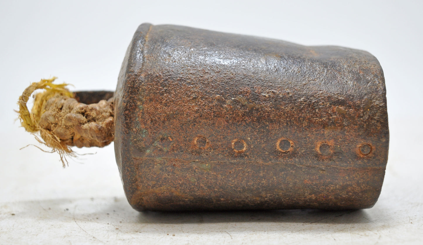 Antique Iron Animals Cow Bell Original Old Hand Crafted