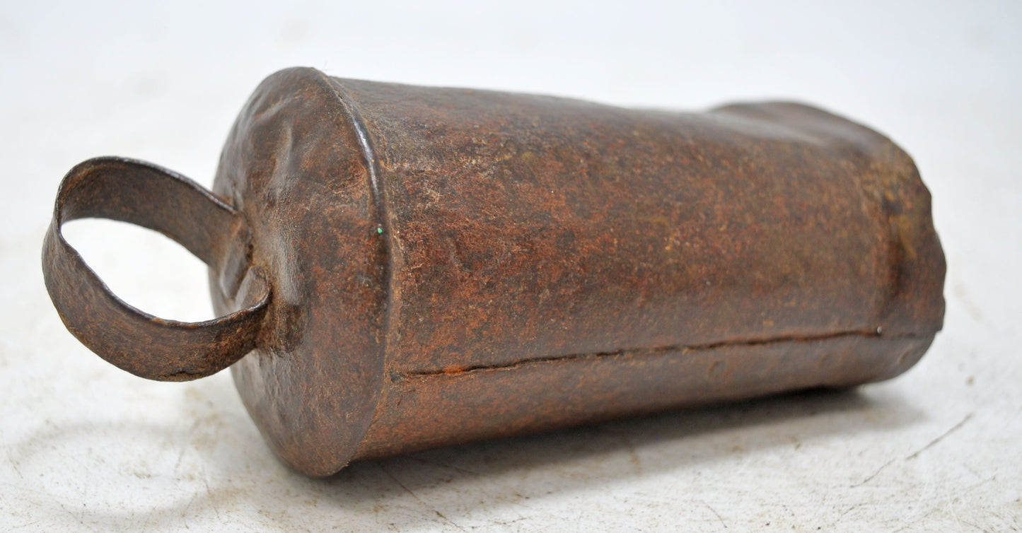 Antique Iron Animals Cow Bell Original Old Hand Crafted