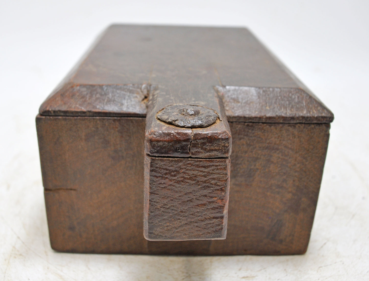 Antique Wooden Kitchenware Spice Box Original Old Hand Carved