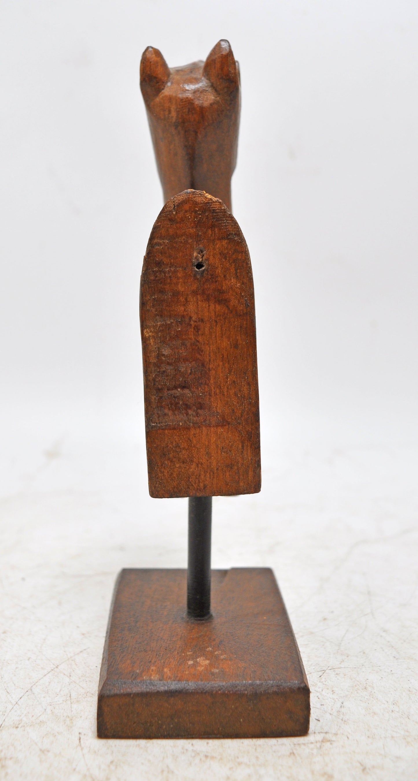 Vintage Wooden Camel Figurine Original Old Hand Carved