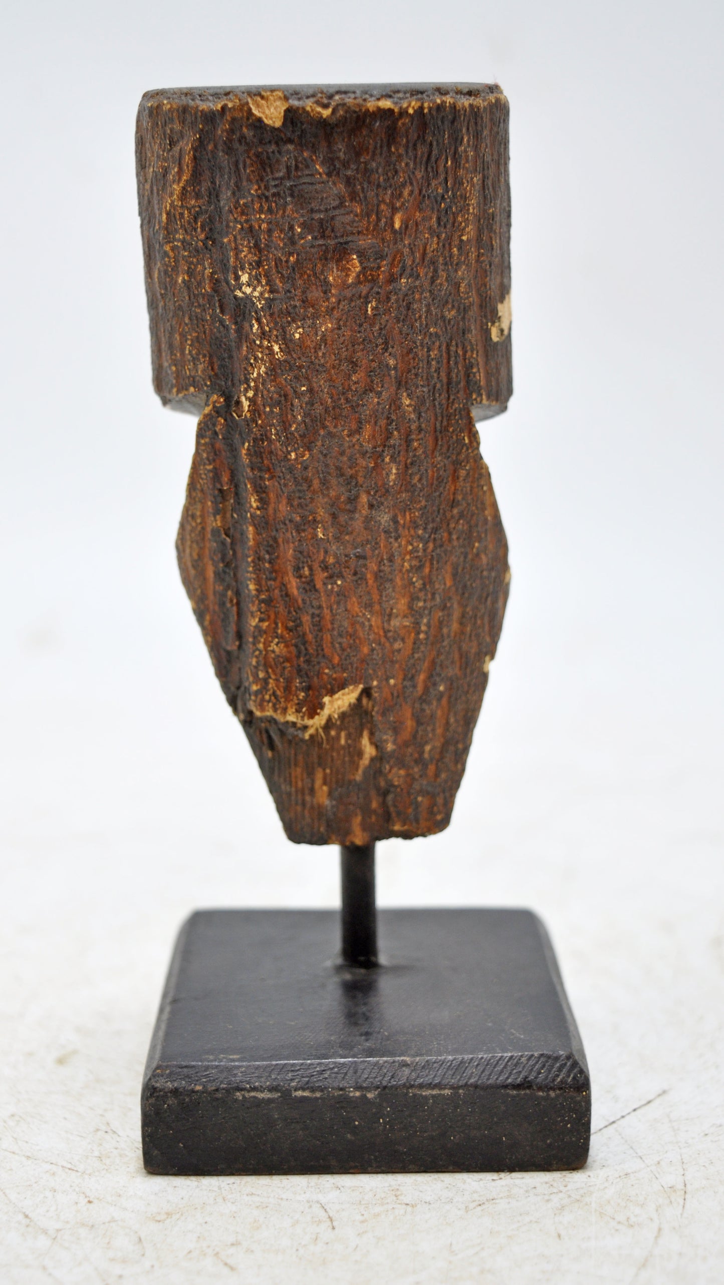 Vintage Wooden Puppet Head Bust Figurine Original Old Hand Carved Painted