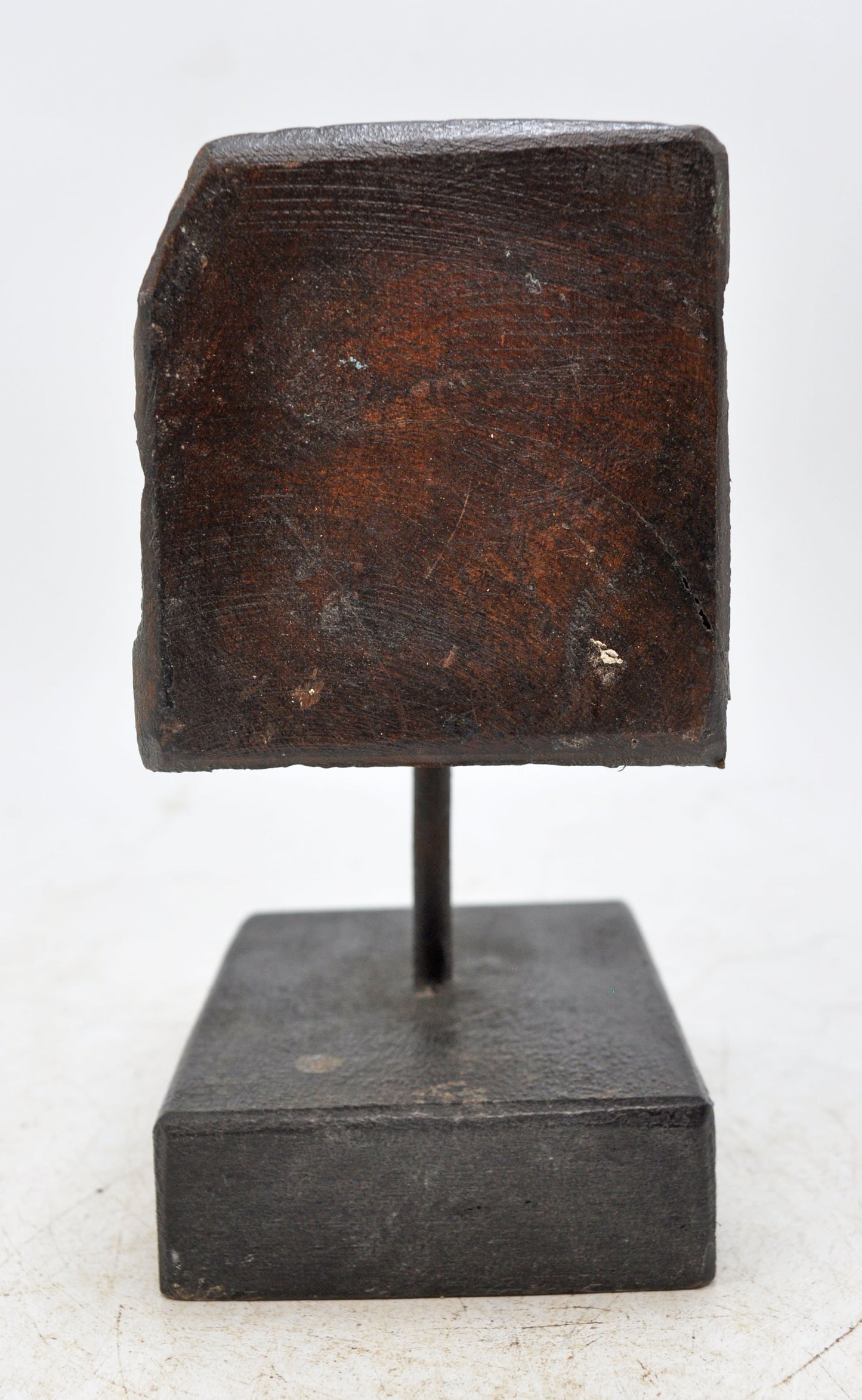 Antique Wooden Carving Block Bracket Candle Holder Original Old Hand Carved