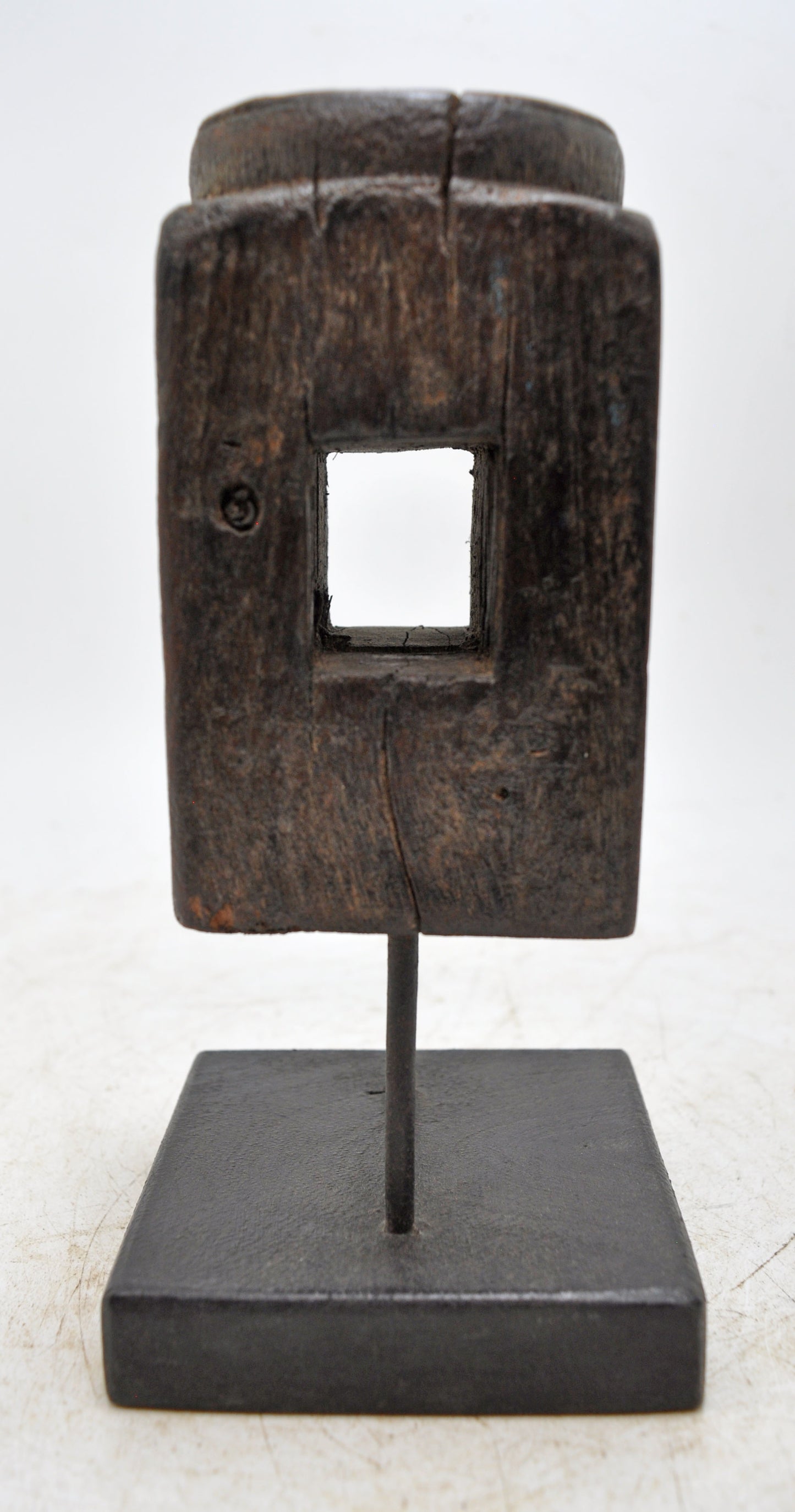 Antique Wooden Paga Leg Candle Holder Stand Original Old Hand Carved