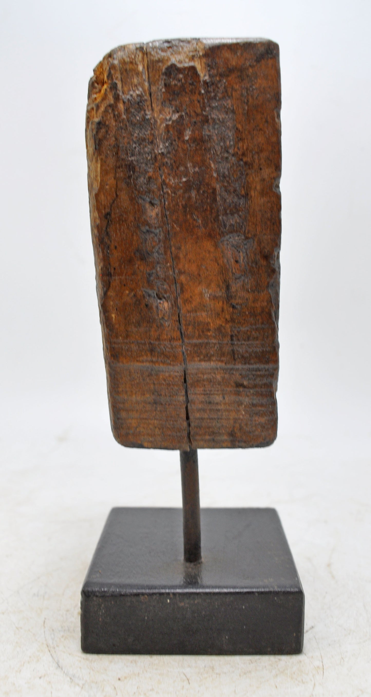 Antique Wooden Carving Block Bracket Candle Holder Original Old Hand Carved