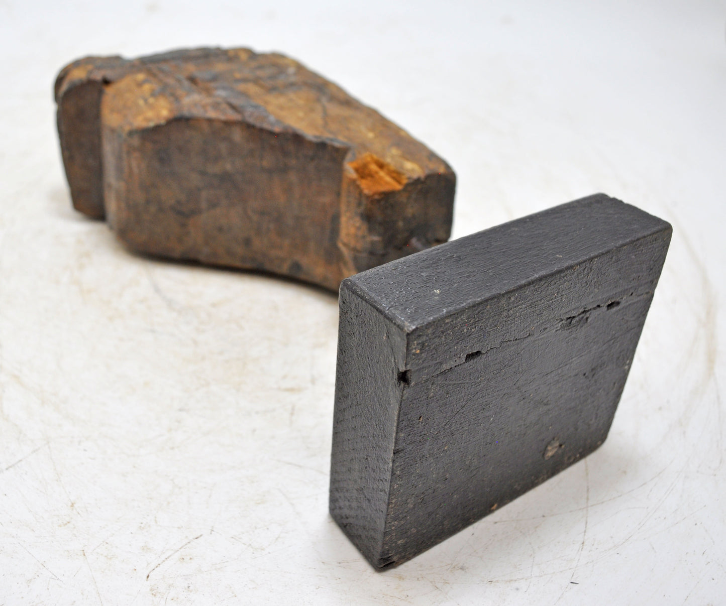 Antique Wooden Carving Block Bracket Candle Holder Original Old Hand Carved
