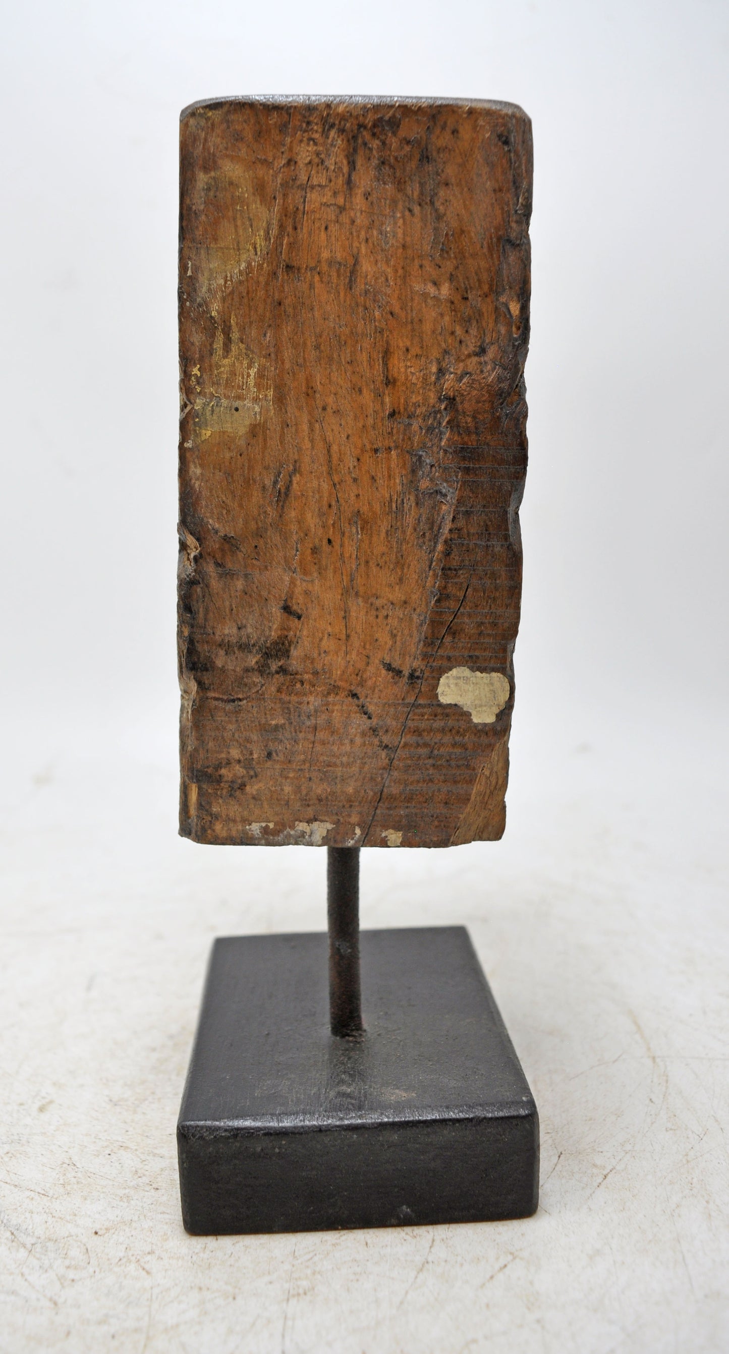 Antique Wooden Carving Block Bracket Candle Holder Original Old Hand Carved