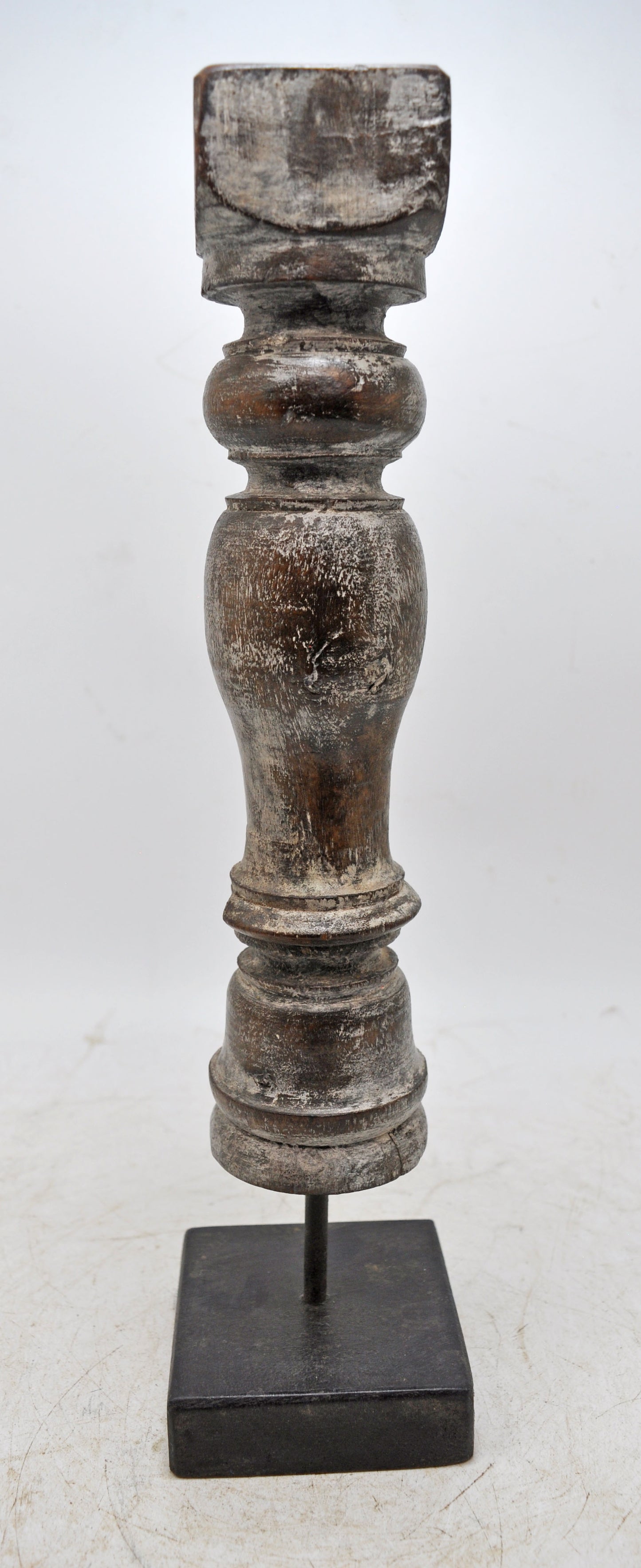Antique Wooden Paga Leg Candle Holder Stand Original Old Hand Carved
