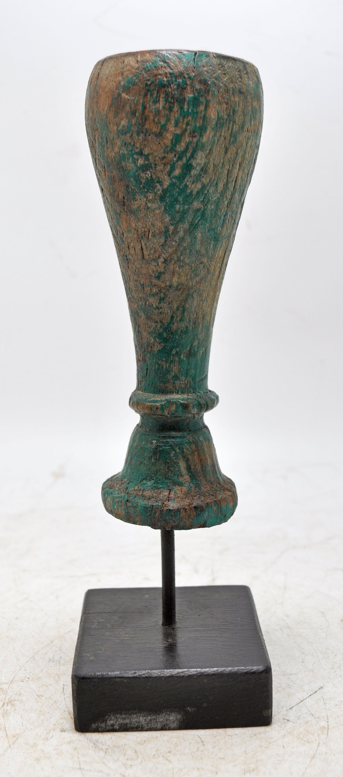 Antique Wooden Paga Leg Candle Holder Stand Original Old Hand Carved