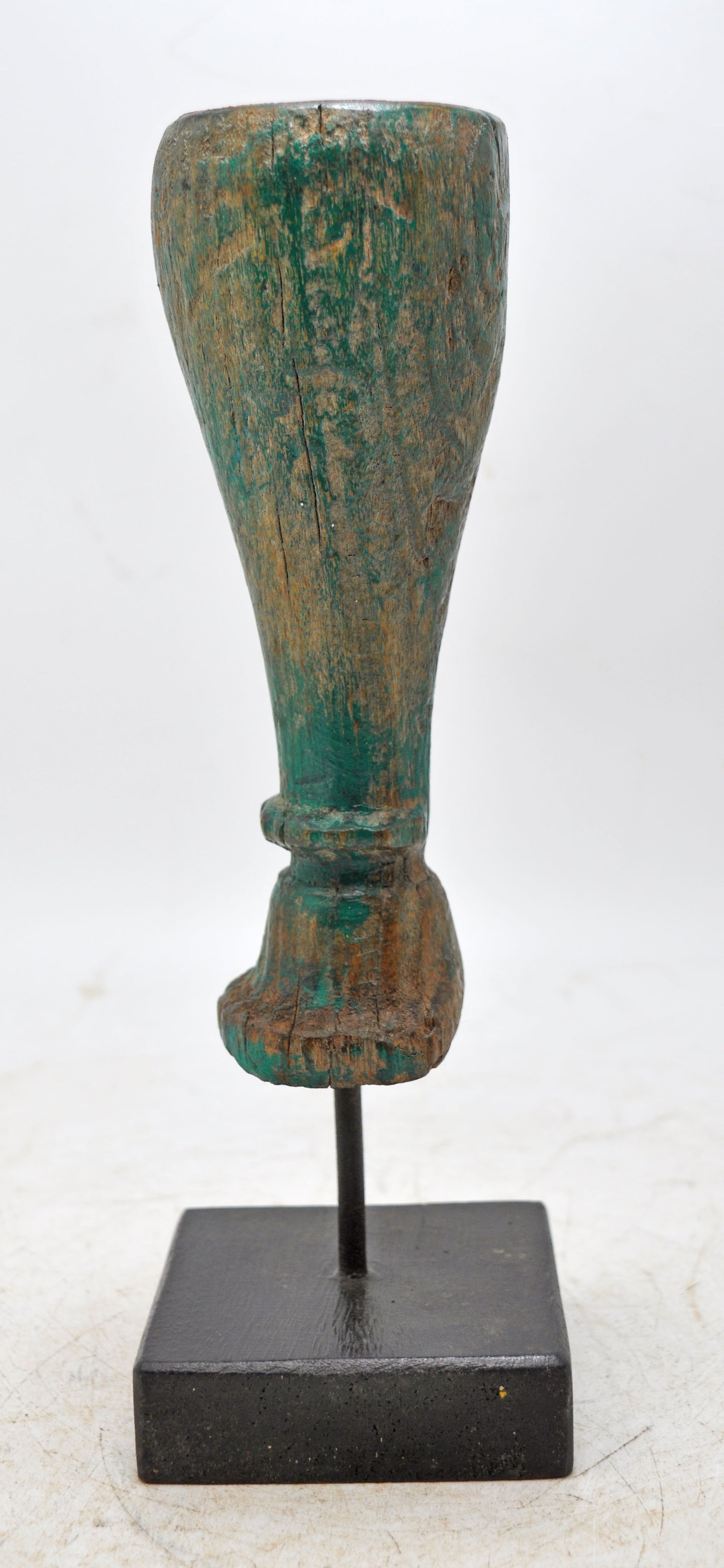 Antique Wooden Paga Leg Candle Holder Stand Original Old Hand Carved