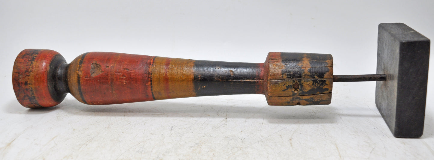 Antique Wooden Paga Leg Candle Holder Stand Original Old Hand Carved