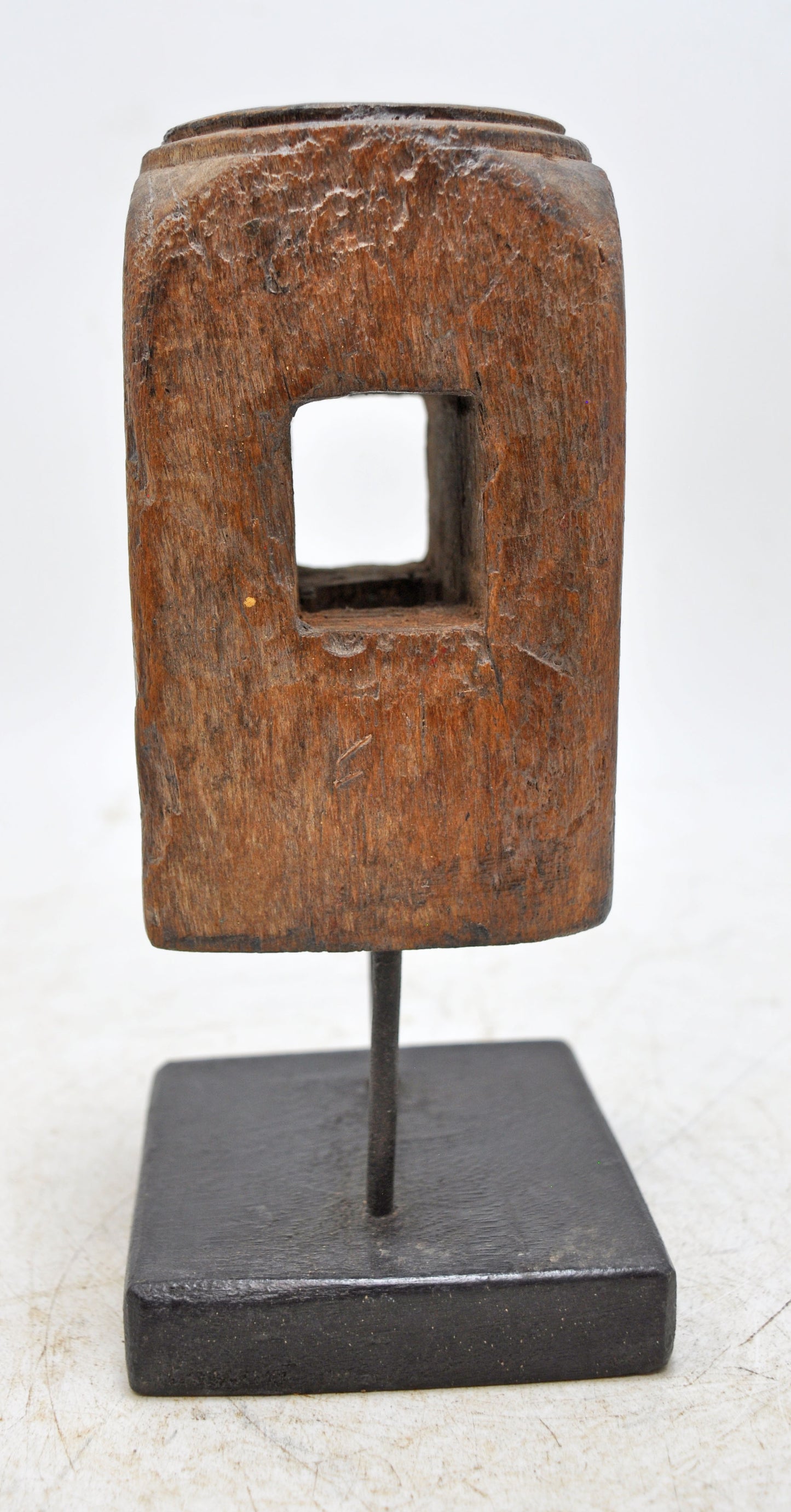 Antique Wooden Paga Leg Candle Holder Stand Original Old Hand Carved